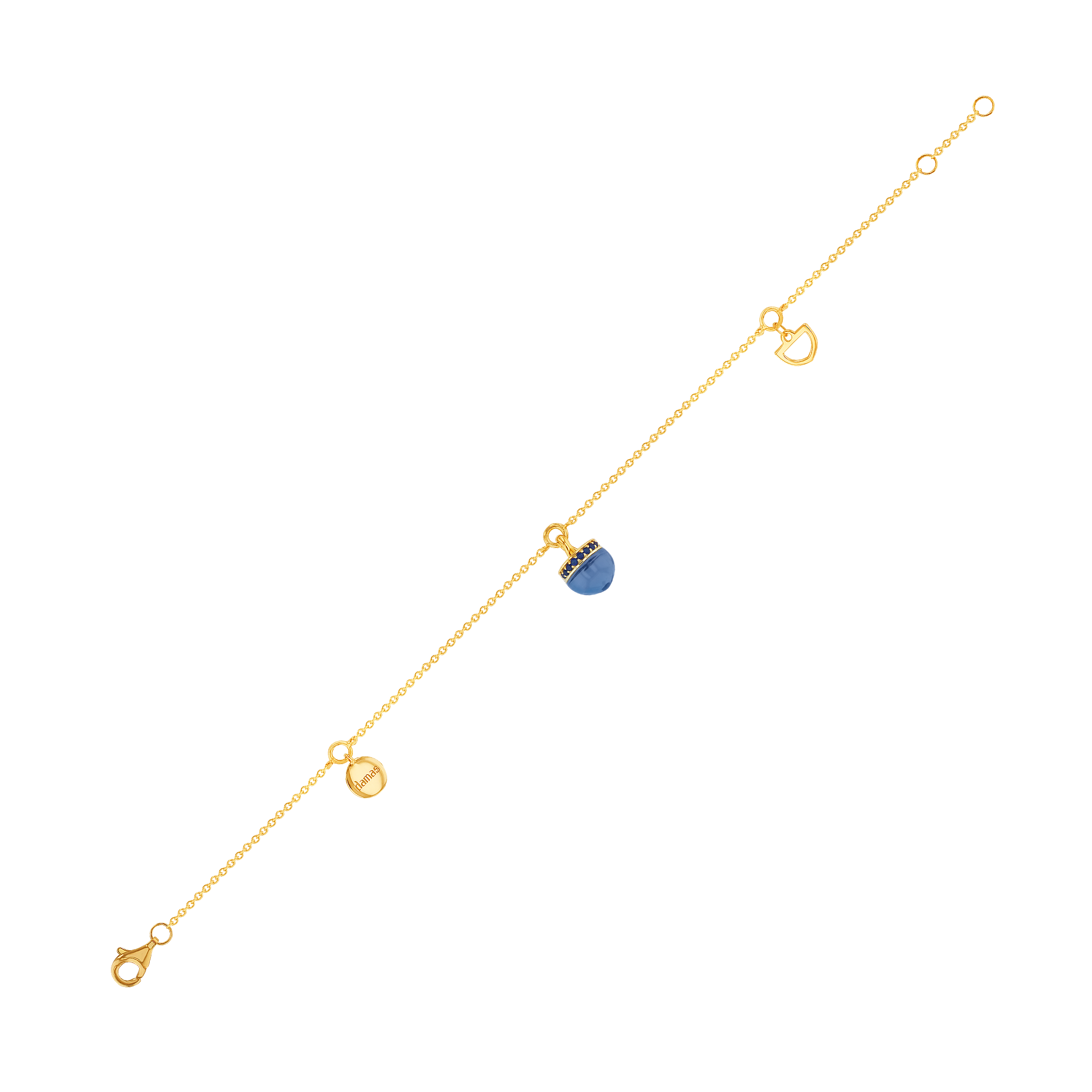 Dome Nobel London Blue Topaz and Sapphire Pave Bracelet  