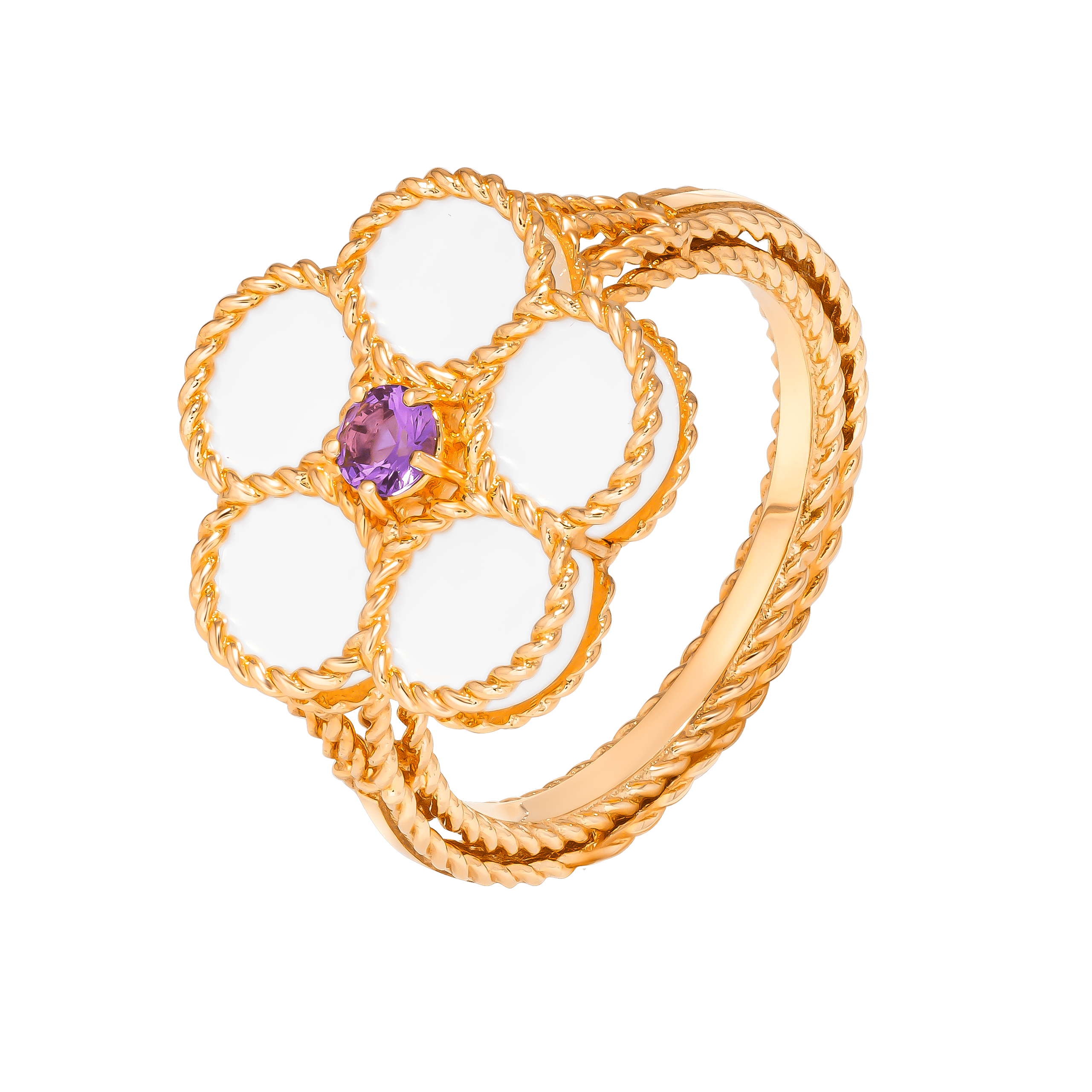 Farfasha Petali Del Mare Flower Ring Size 14