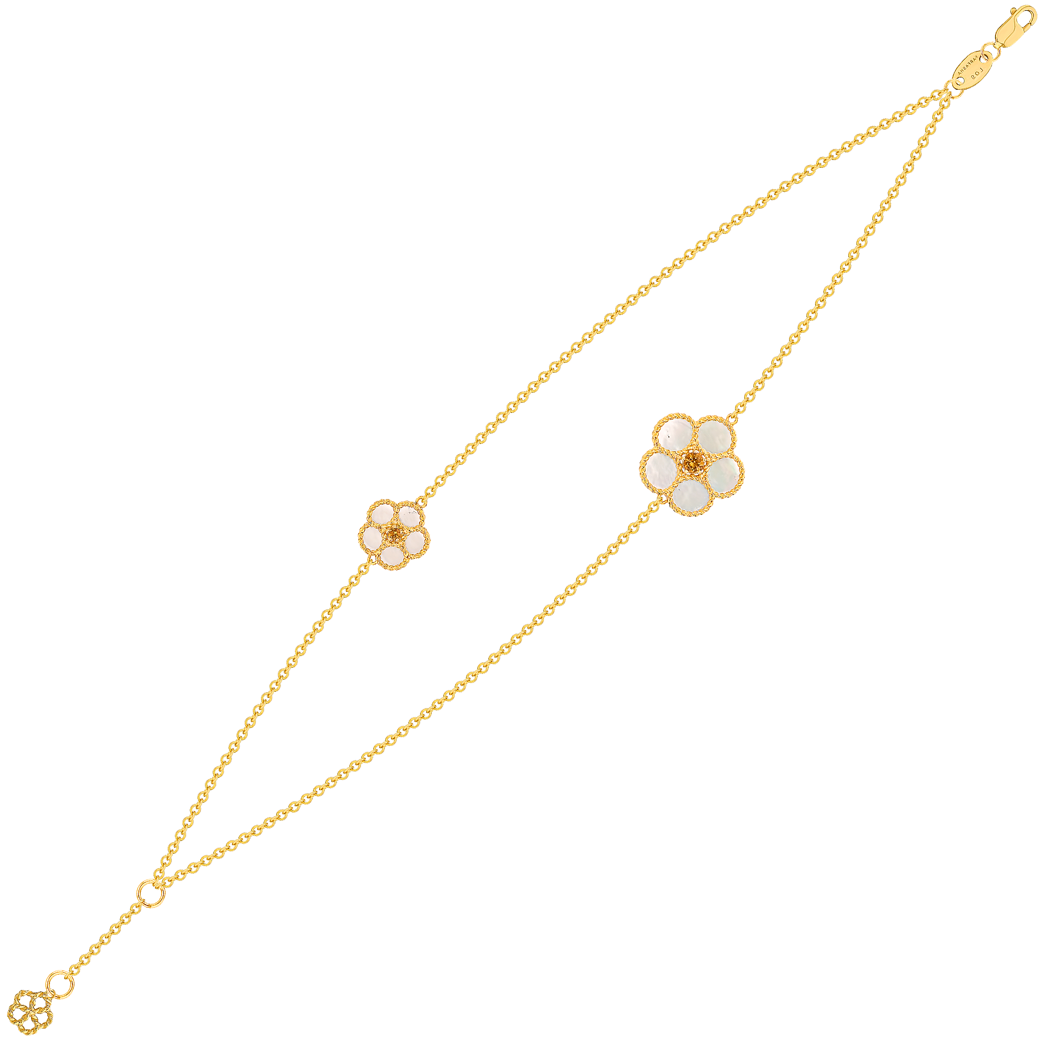 Farfasha Petali Del Mare Flower Double Bracelet Yellow Gold 