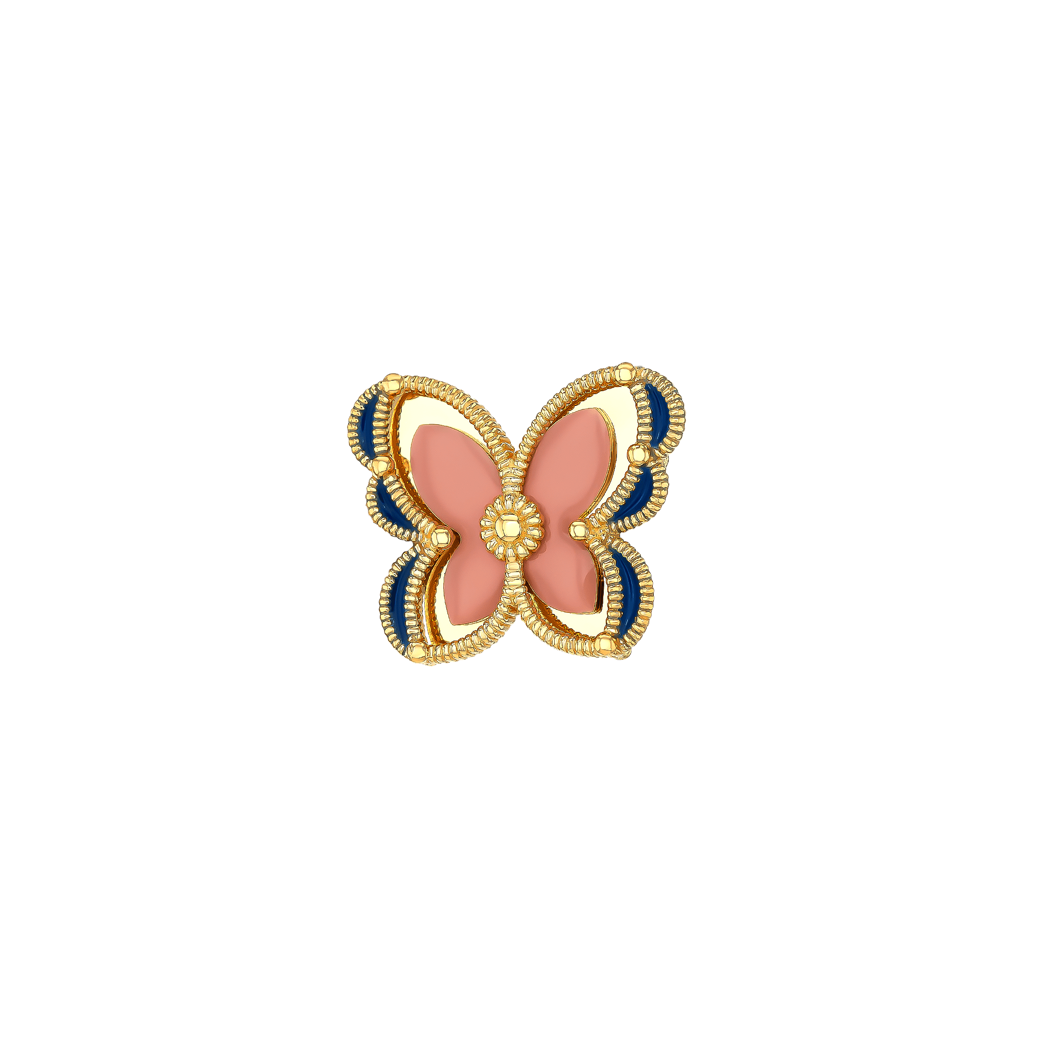 Farfasha Giardino Pink and Blue Enamel Earrings