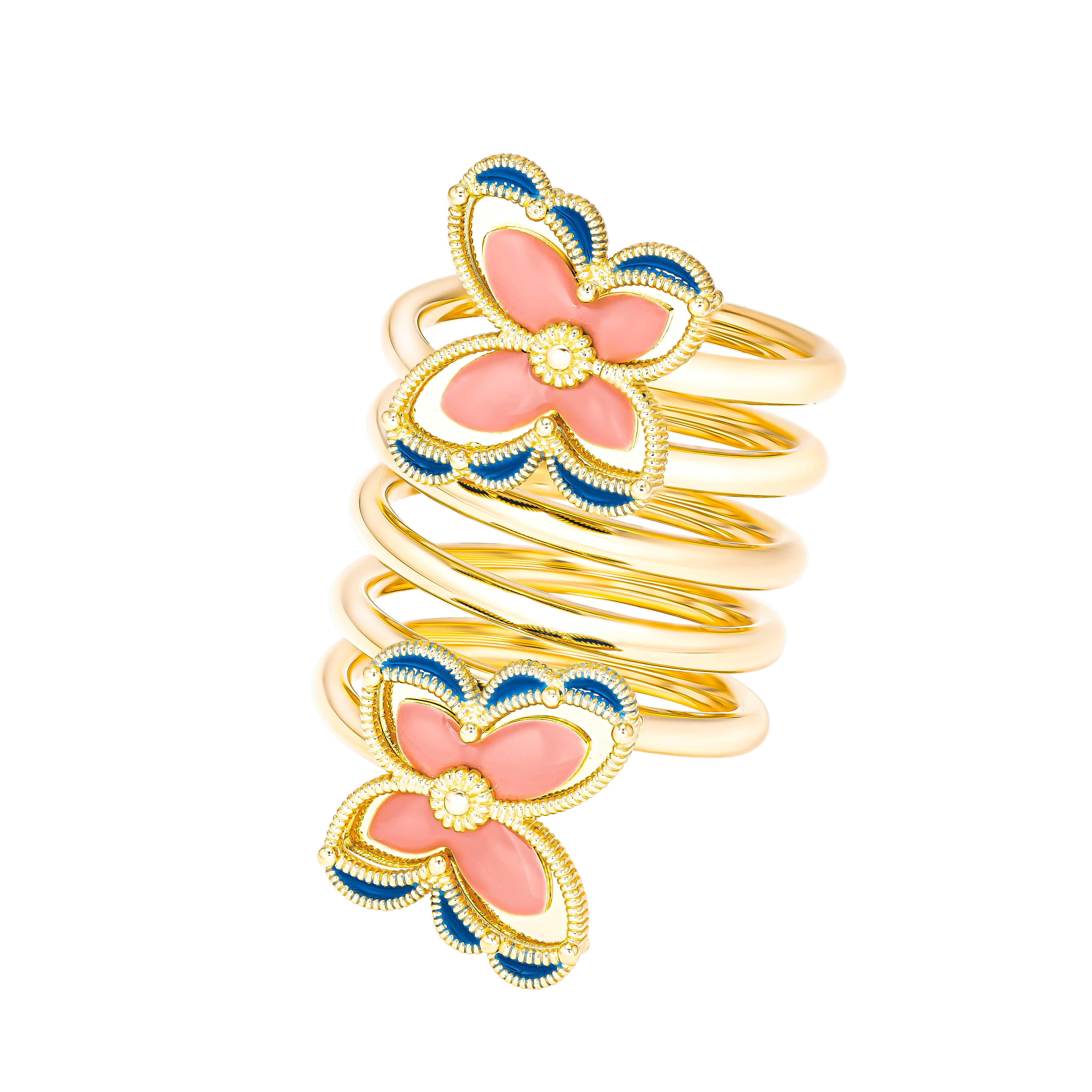 Farfasha Giardino Multi Tier Ring 