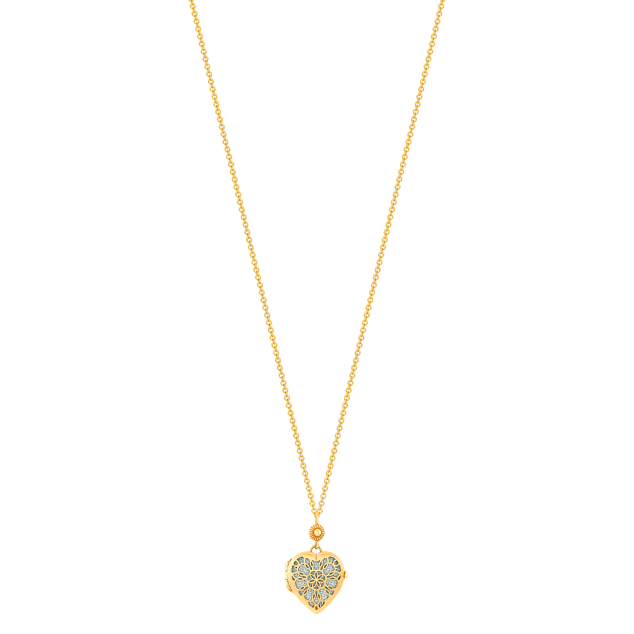 Farfasha Giardino Heart Pink Enamel Necklace 