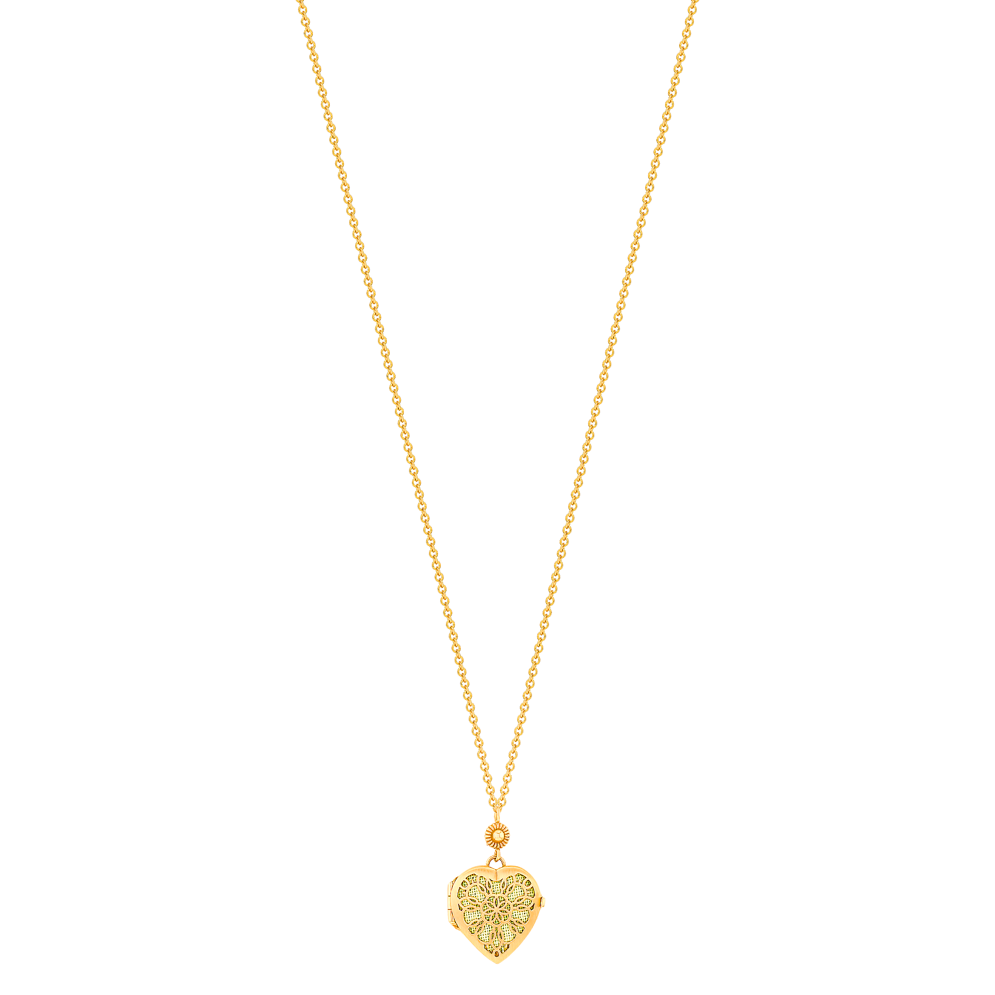 Farfasha Giardino Heart Necklace 18K Yellow Gold 
