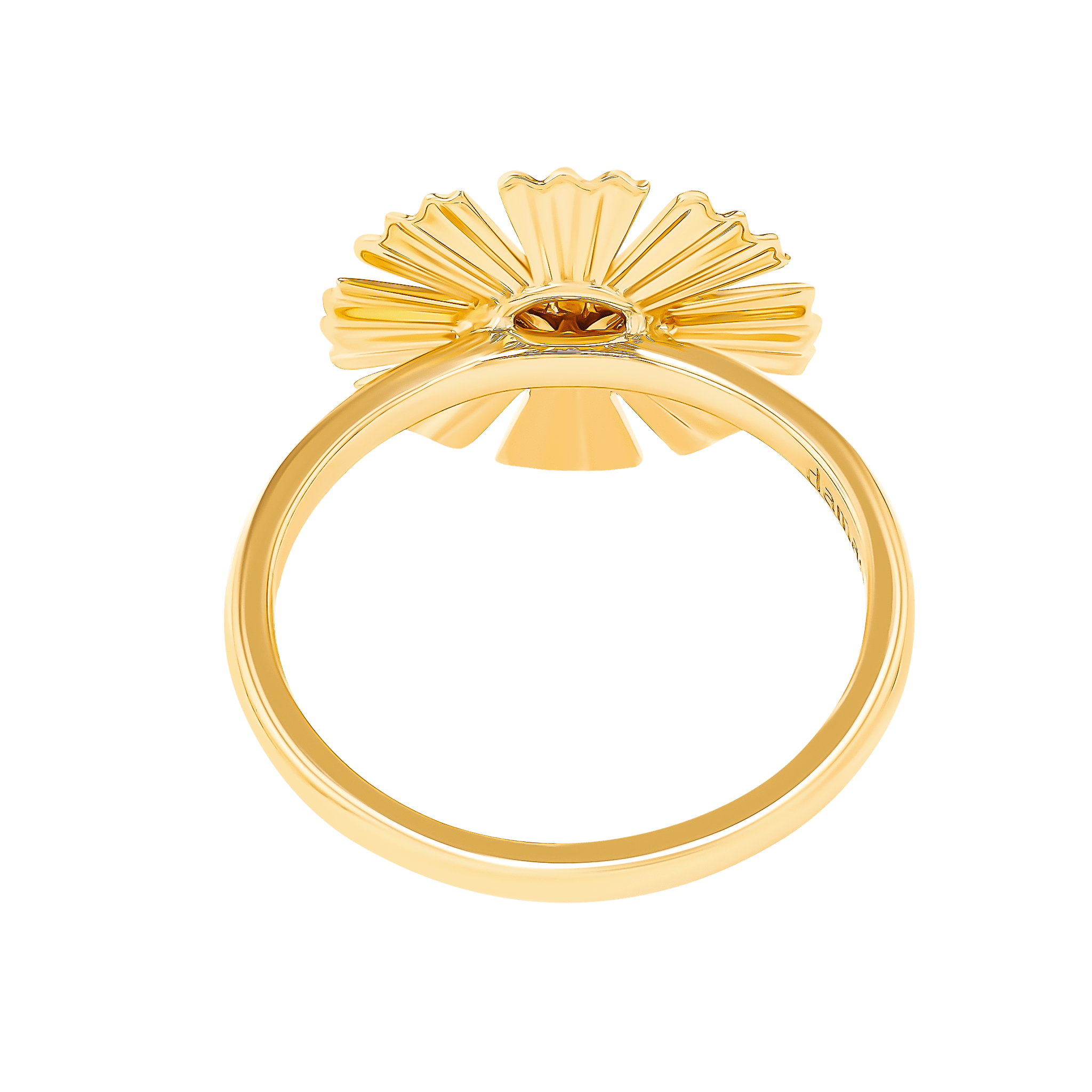 Farfasha Sunkiss Yellow Gold Ring with Pearl and Diamond