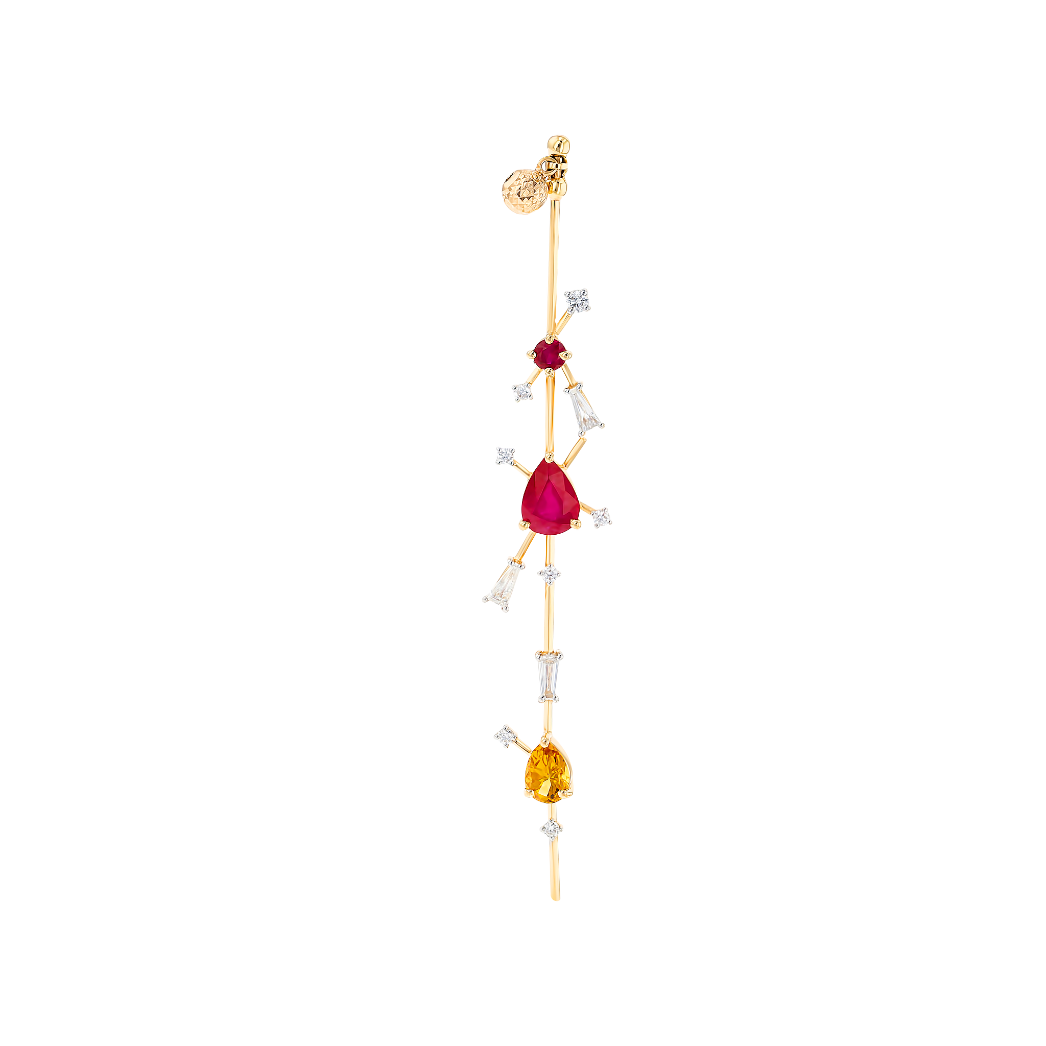 Fireworks Flitter Precious Ear Cuff in 18K Rose Gold
