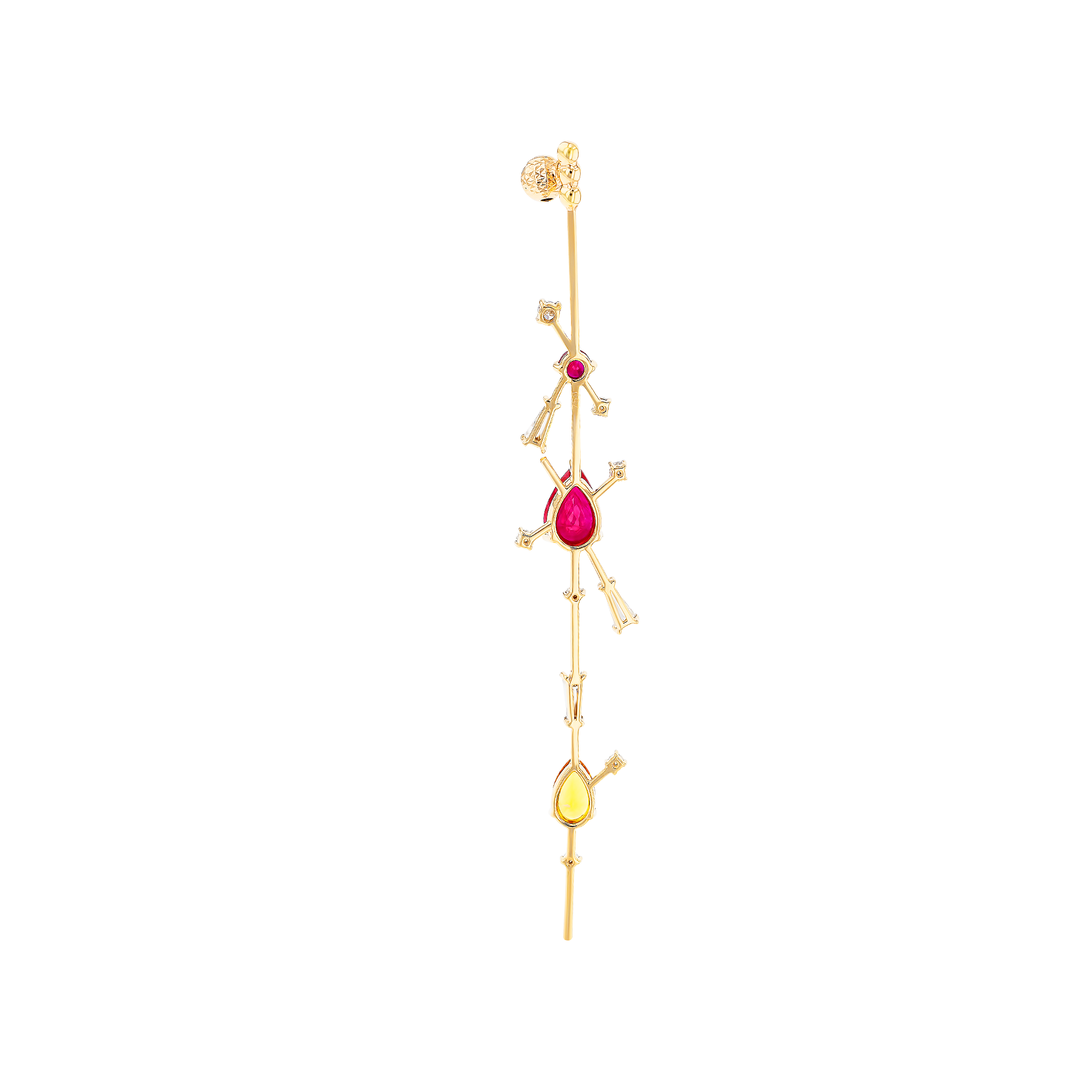 Fireworks Flitter Precious Ear Cuff in 18K Rose Gold