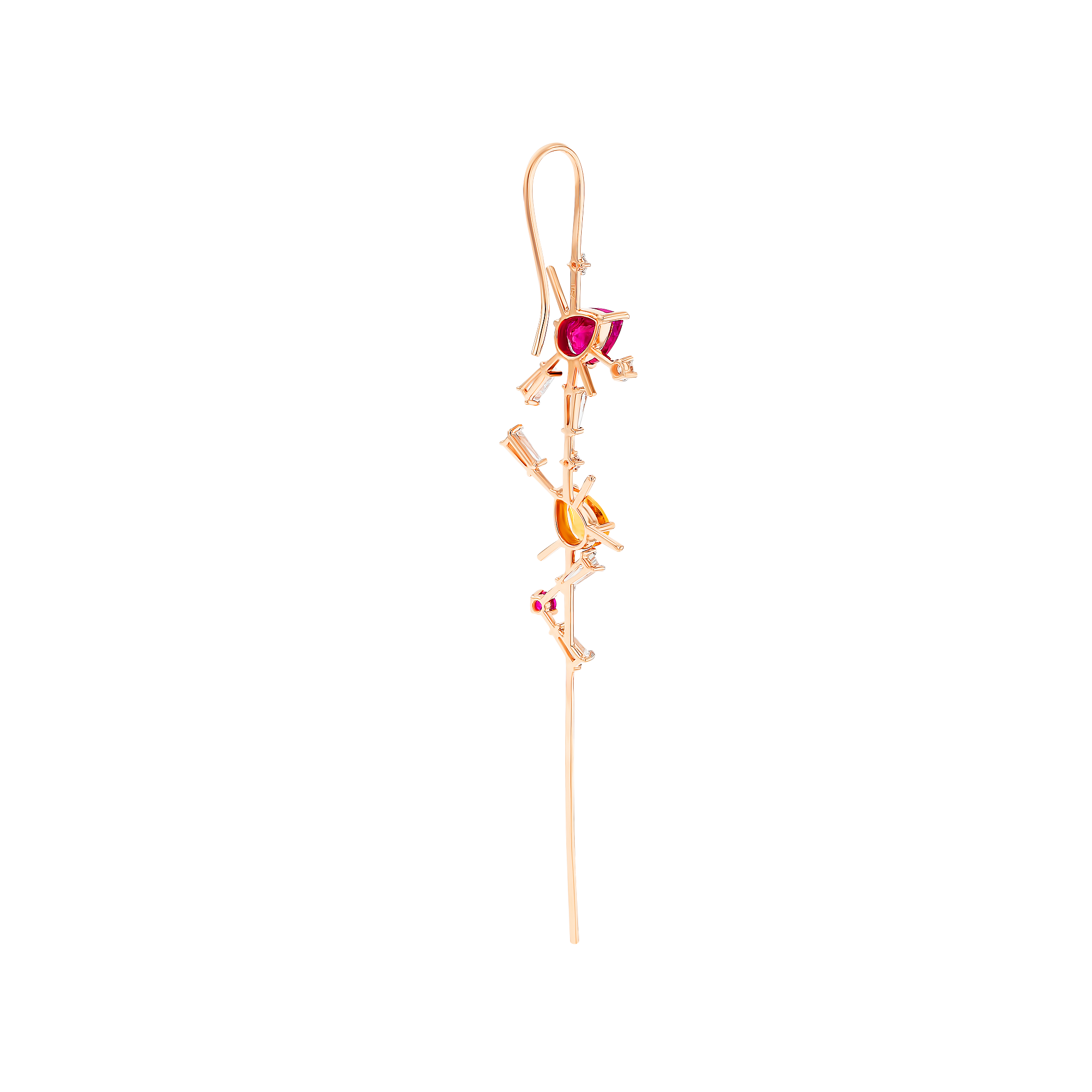 Fireworks Flitter Precious Ear Cuff in 18K Rose Gold