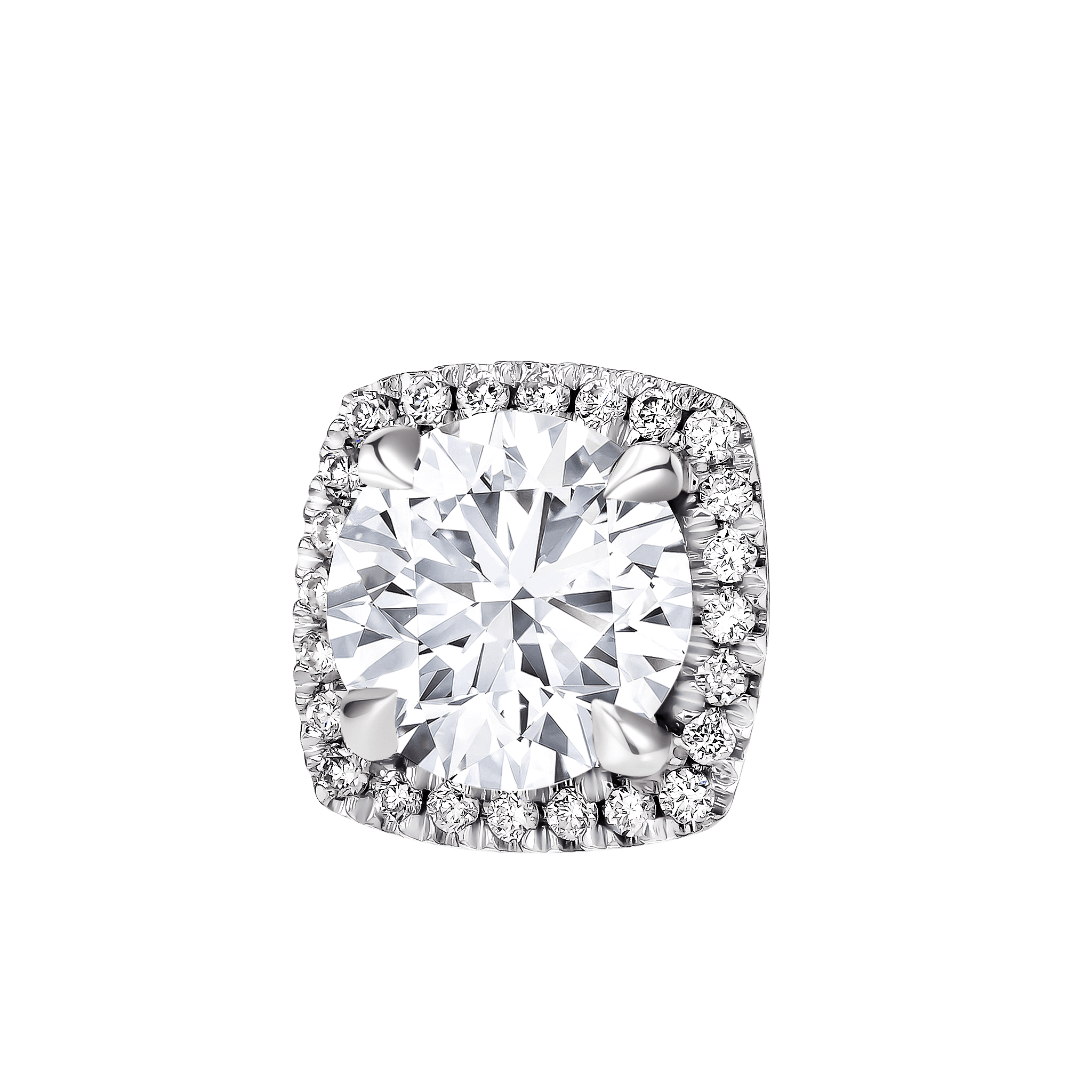 Gaia Revelation 18k White Gold Diamond Earrings