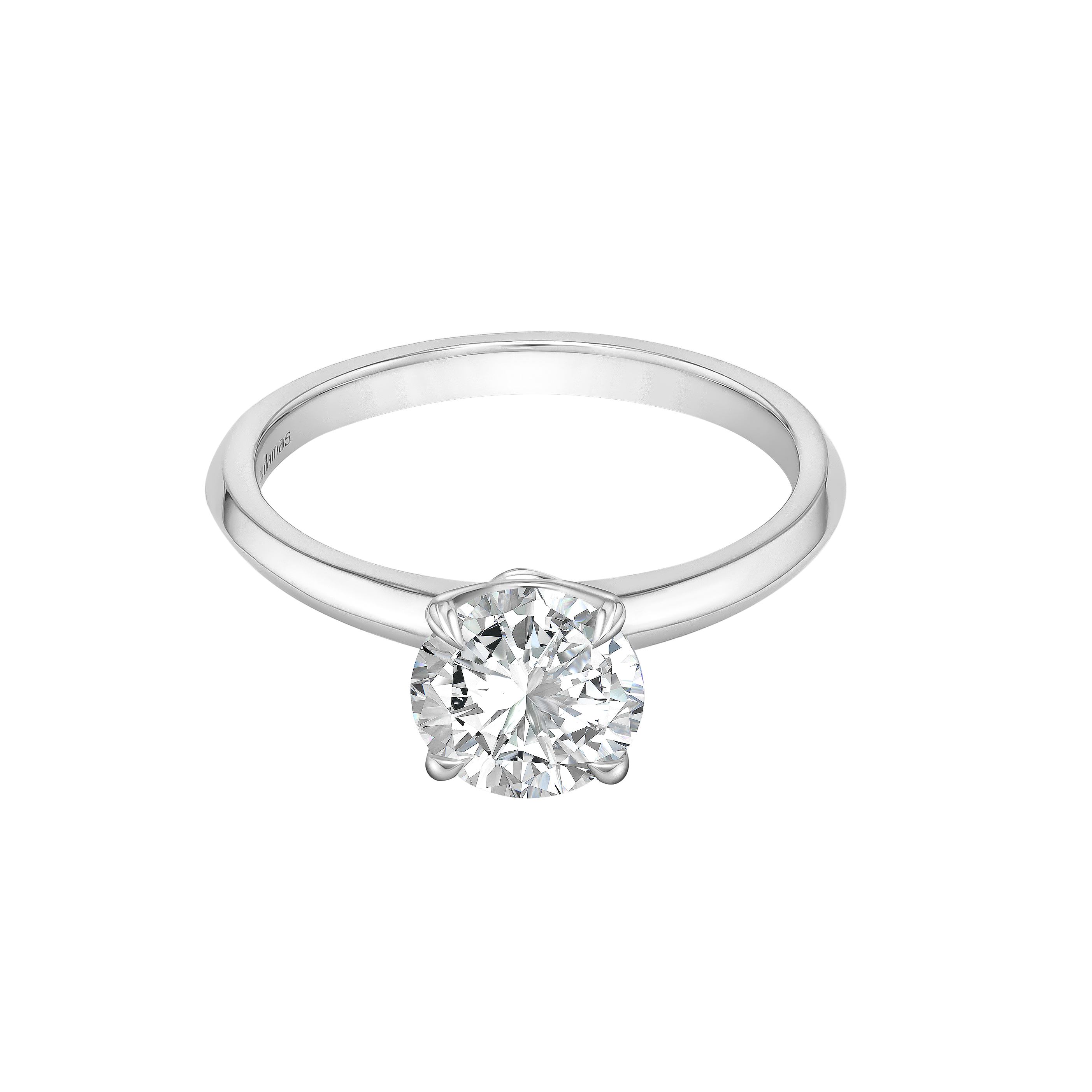 Gaia Brilliant 1.5 Carat Lab-Grown Diamond EngagementRing 18K White Gold 