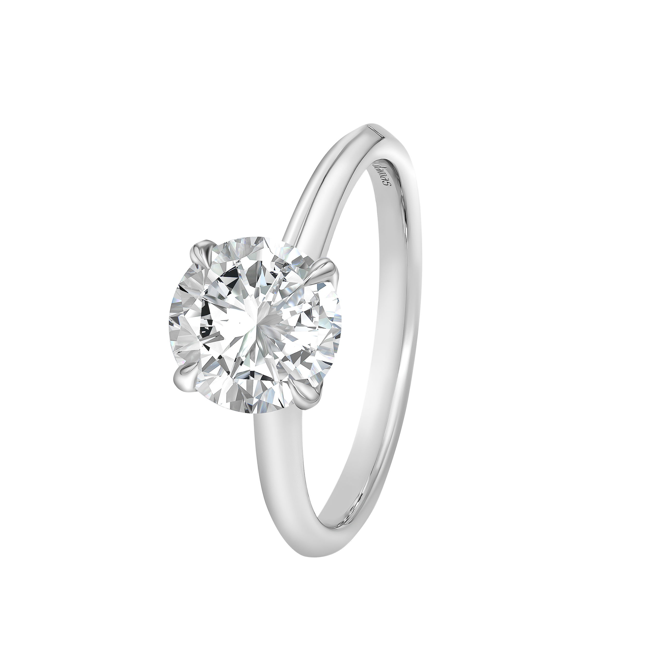 Gaia Brilliant 2 Carat Lab-Grown Diamond EngagementRing 18K White Gold 