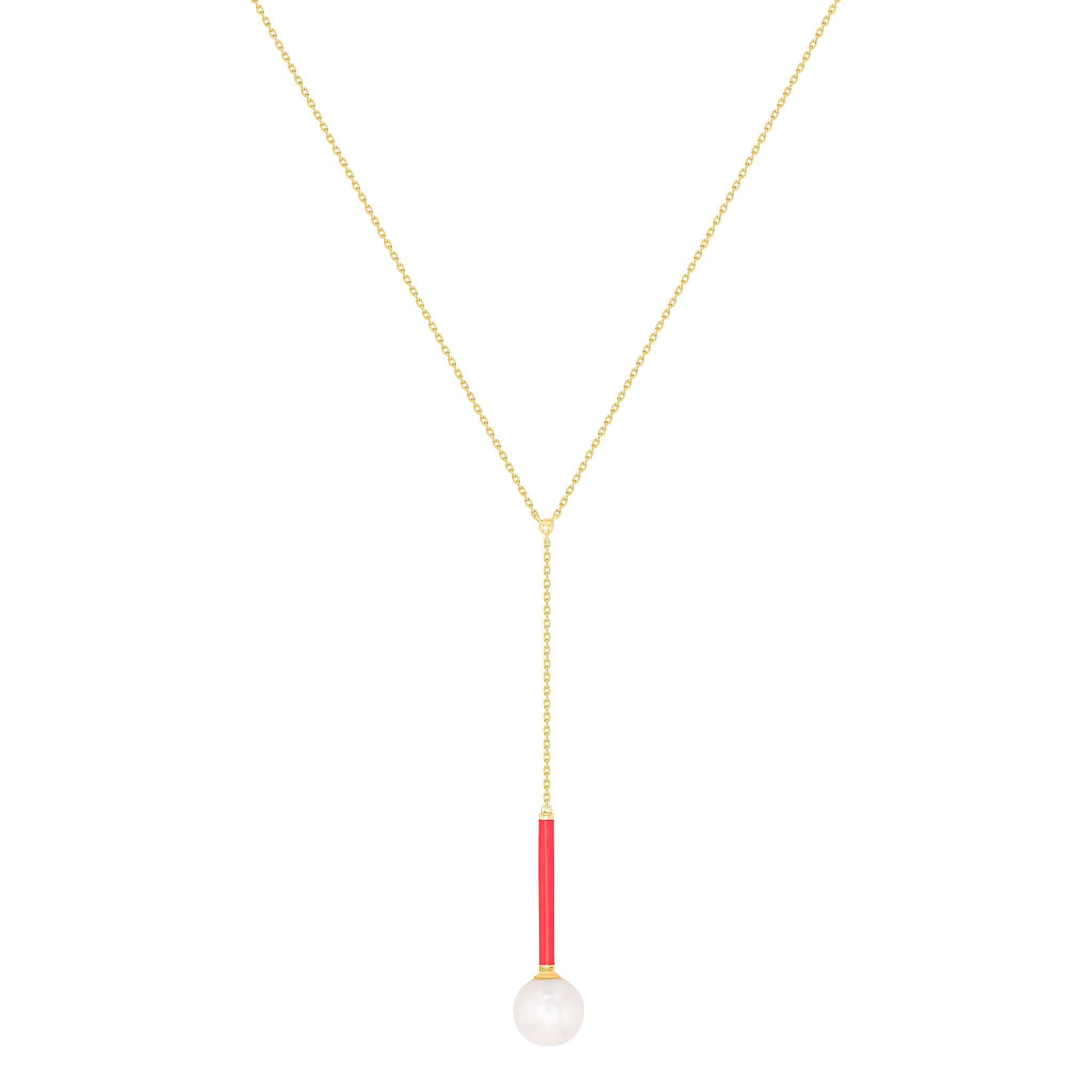 Kiku Glow Neon Freshwater Pearl Necklace