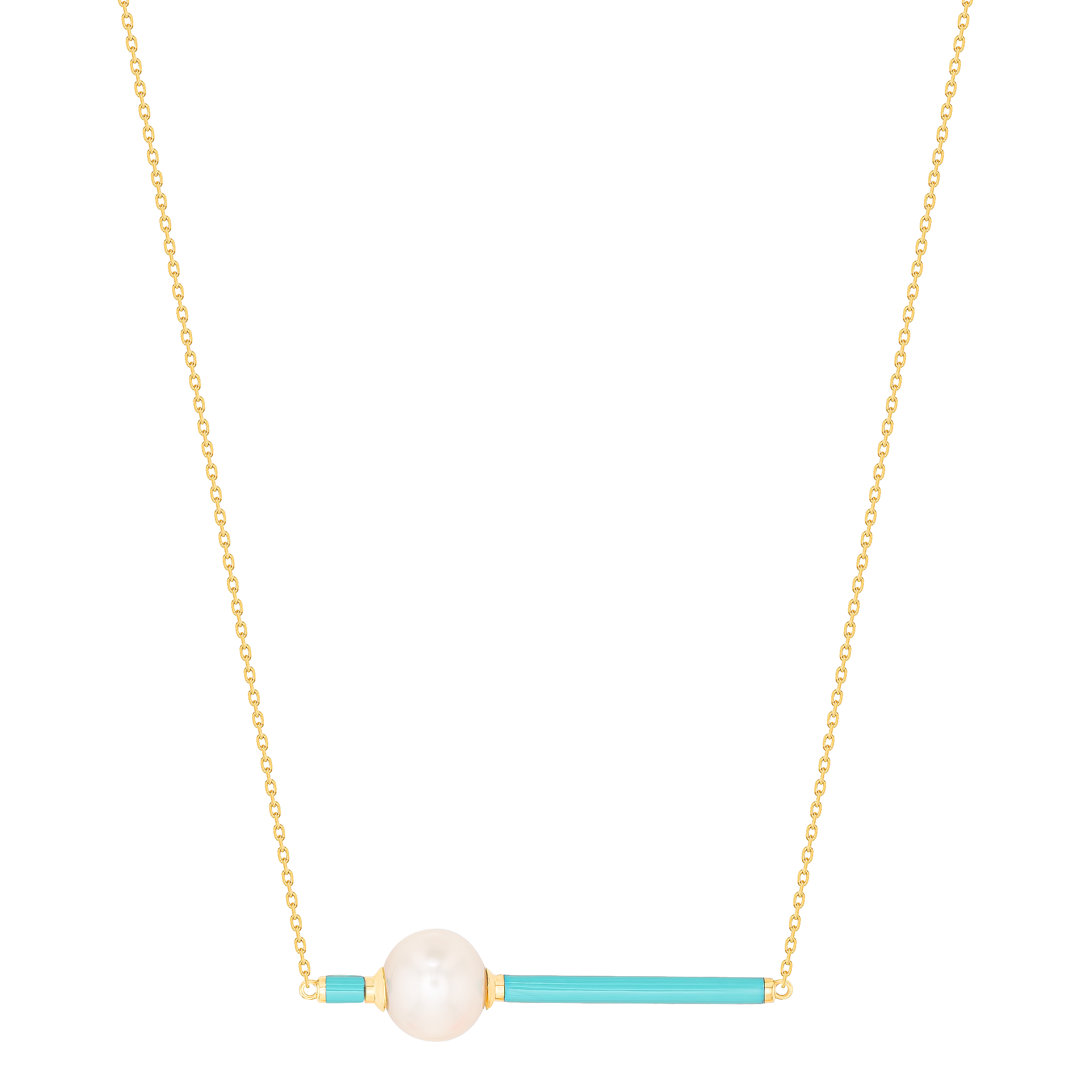 Kiku Glow Neon Freshwater Pearl Necklace