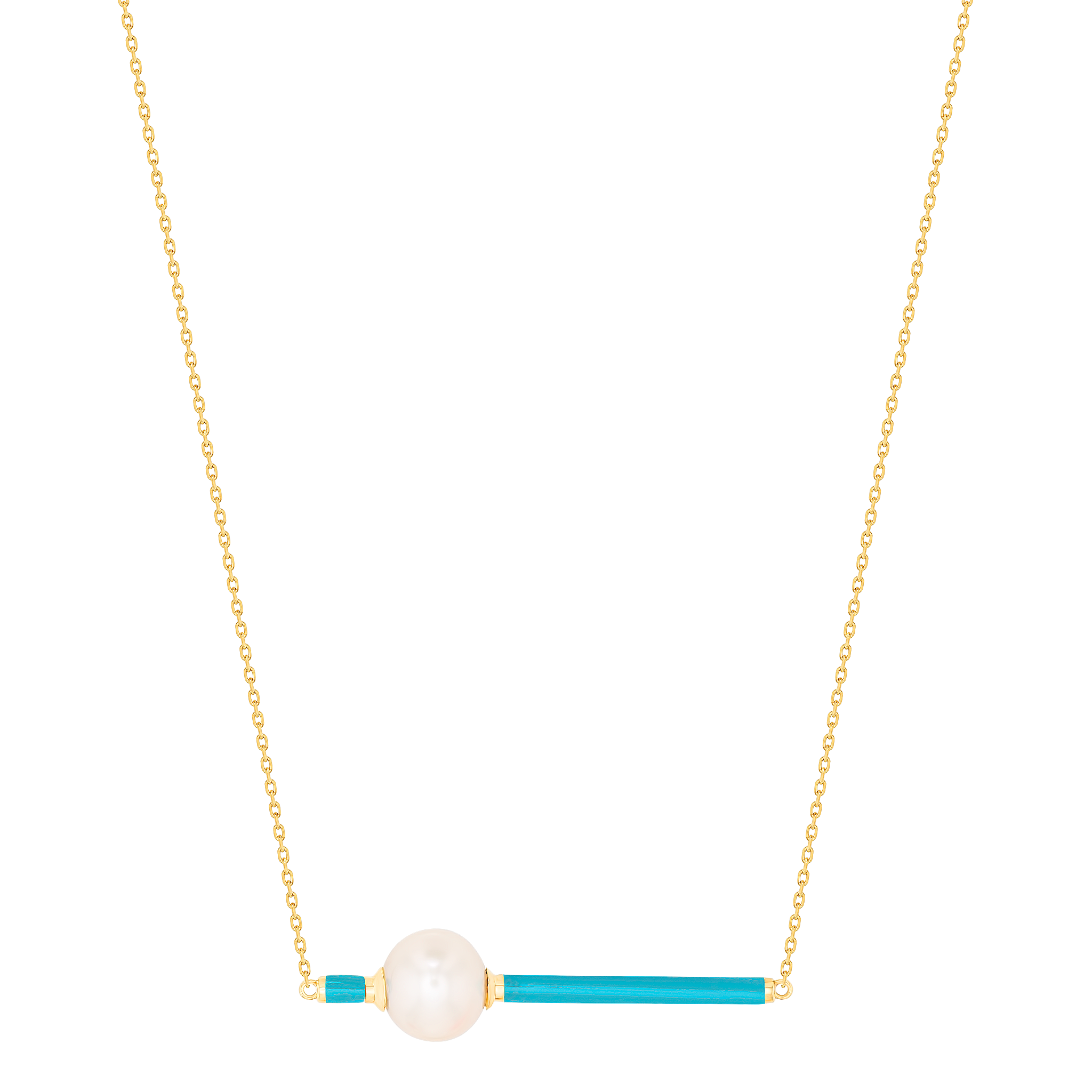 Kiku Glow Neon Freshwater Pearl Necklace