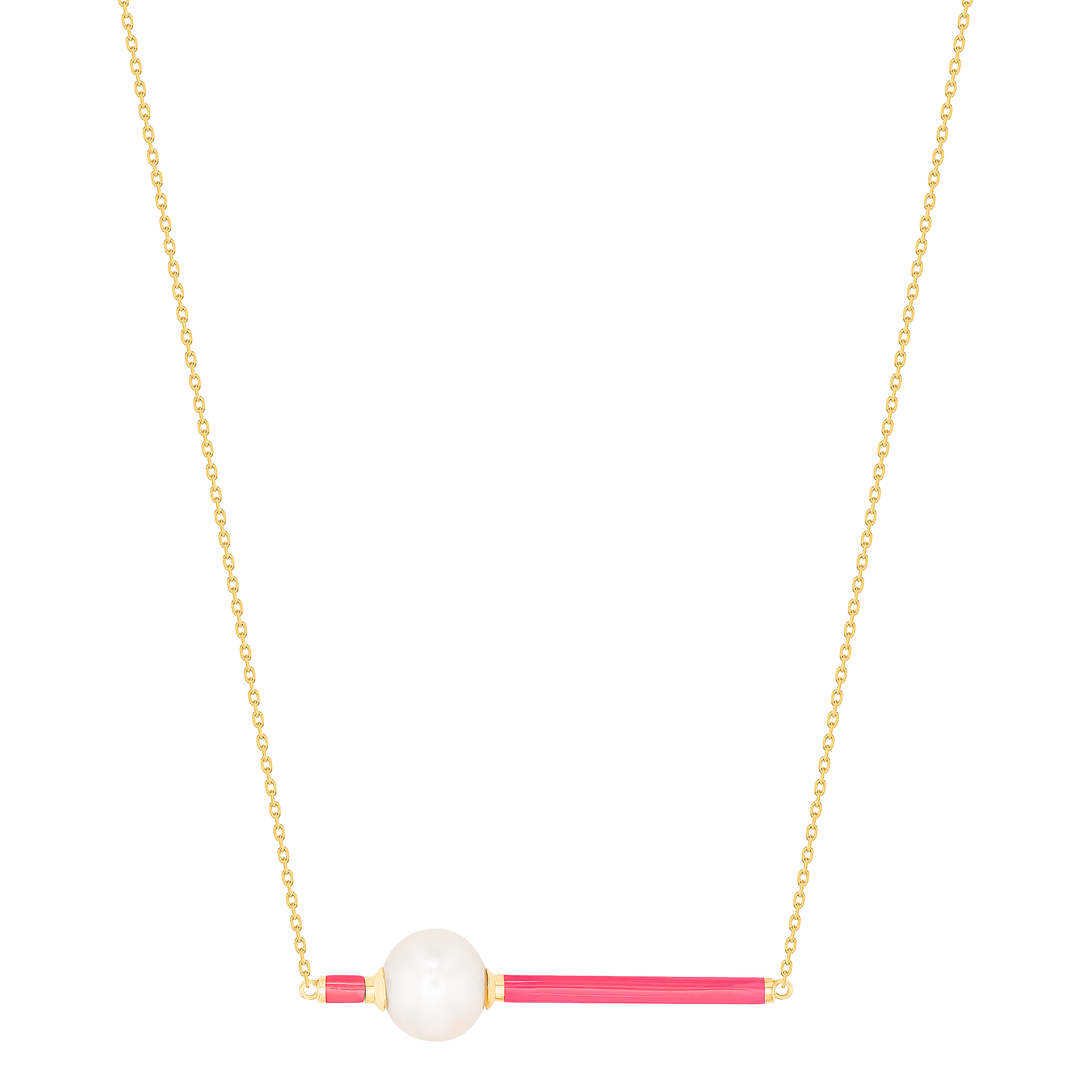 Kiku Glow Neon Freshwater Pearl Necklace