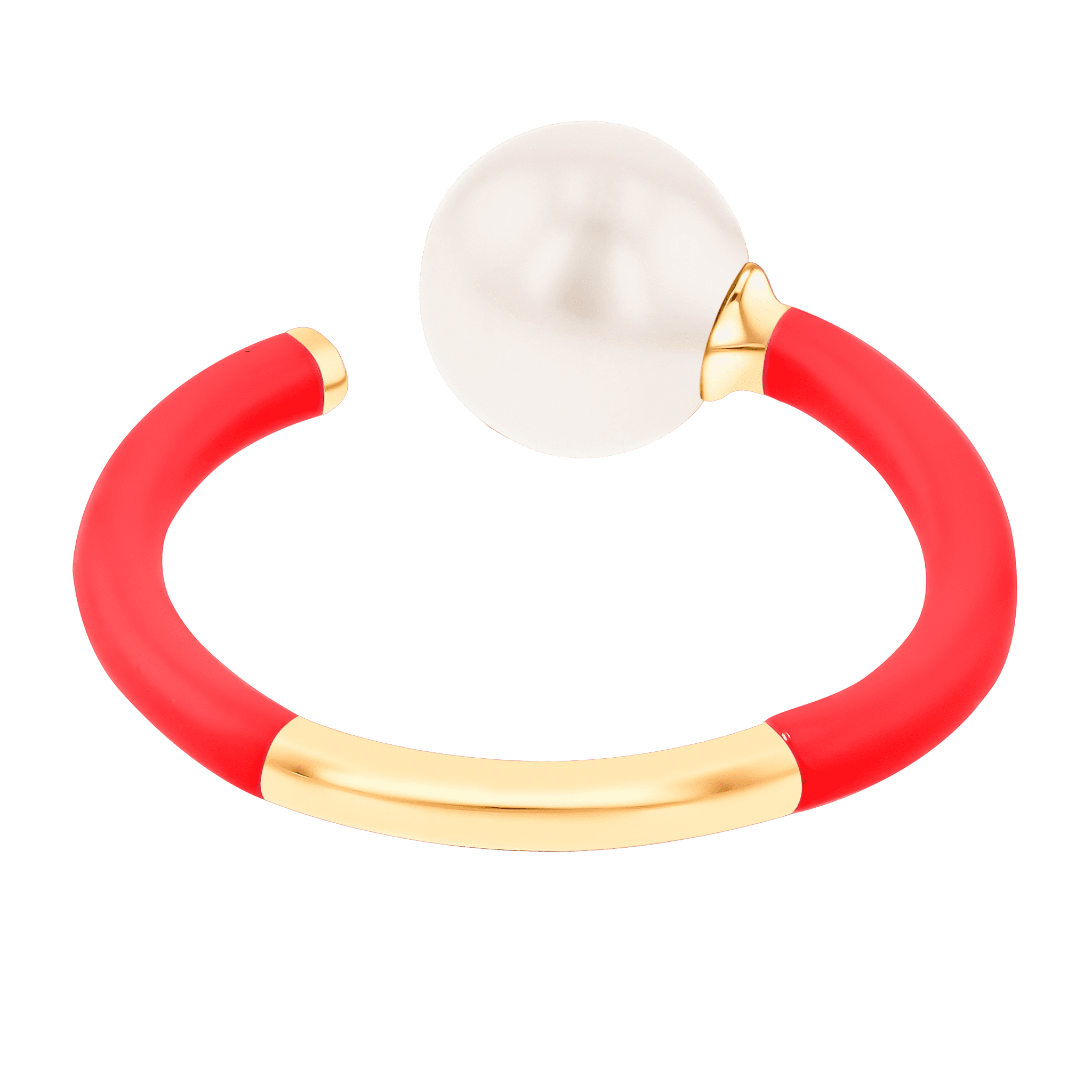 Kiku Glow Neon Freshwater Pearl Ring