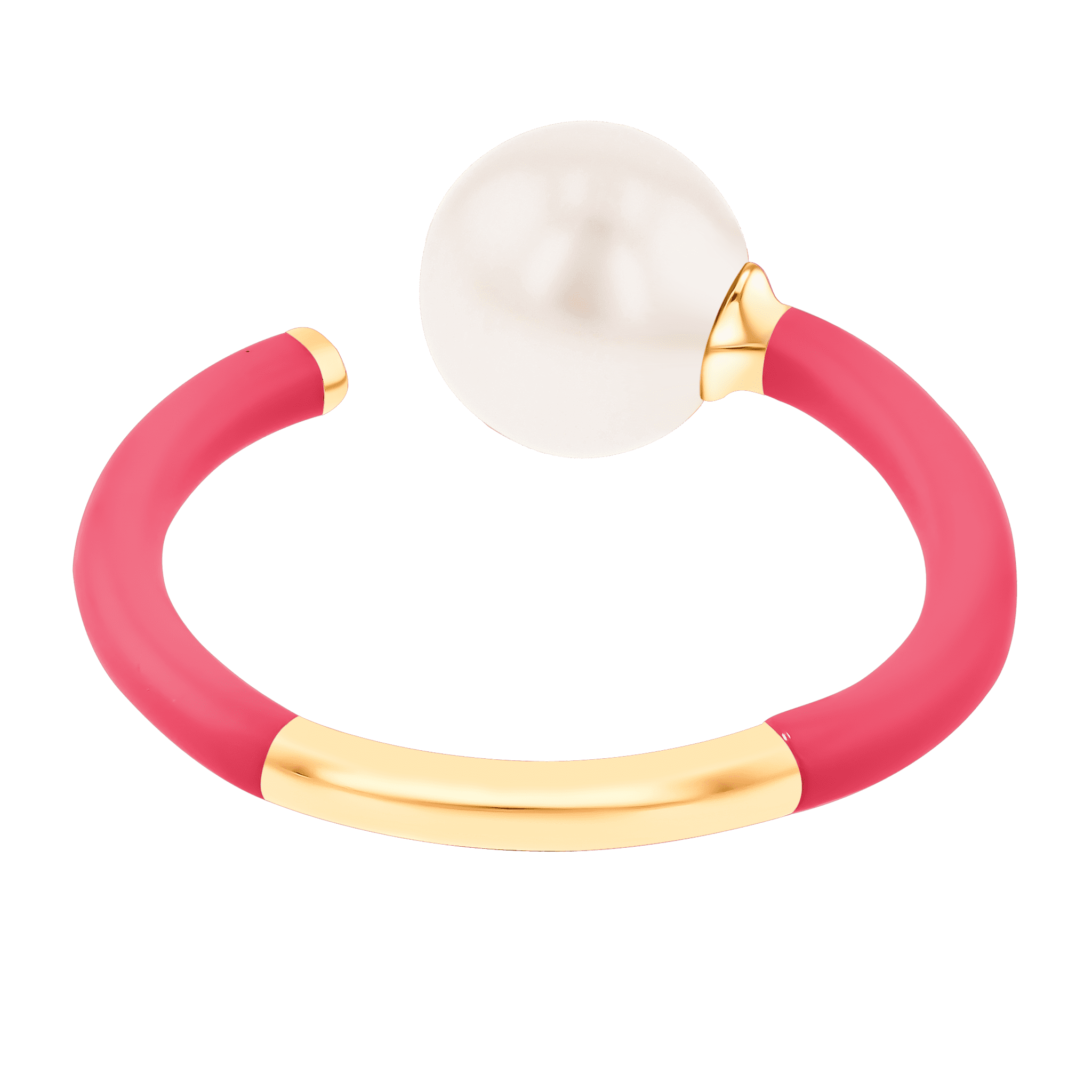 Kiku Glow Neon Freshwater Pearl Ring