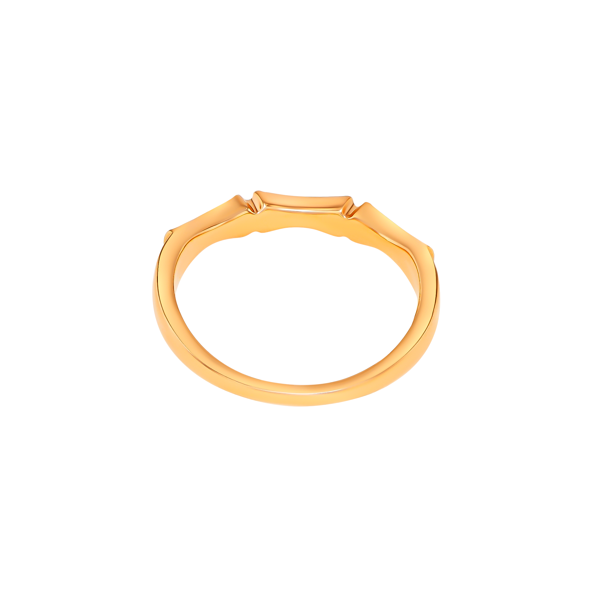 Links Stackable Diamond Ring 18K Yellow Gold