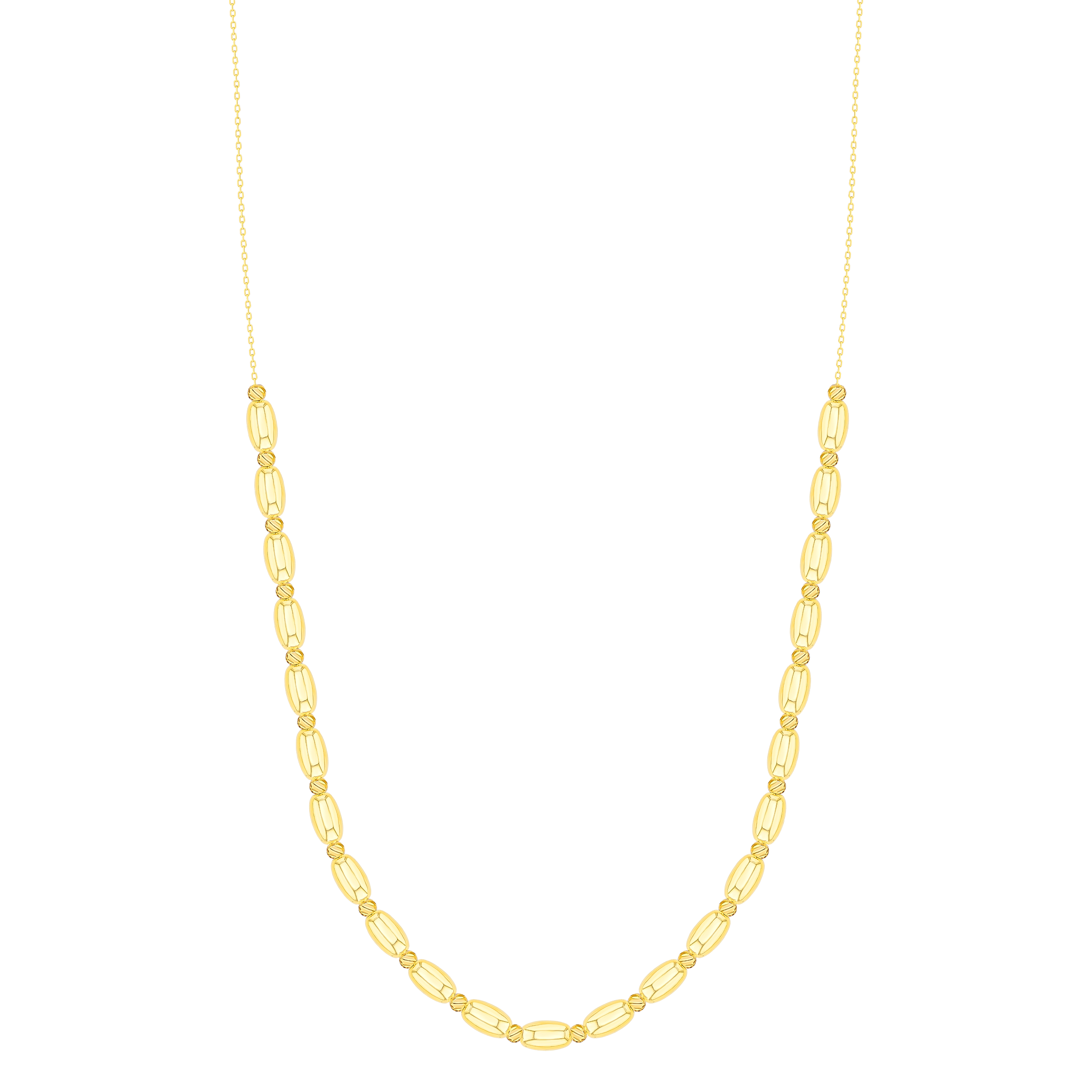 Prisma Oval Necklace in 18K Gold