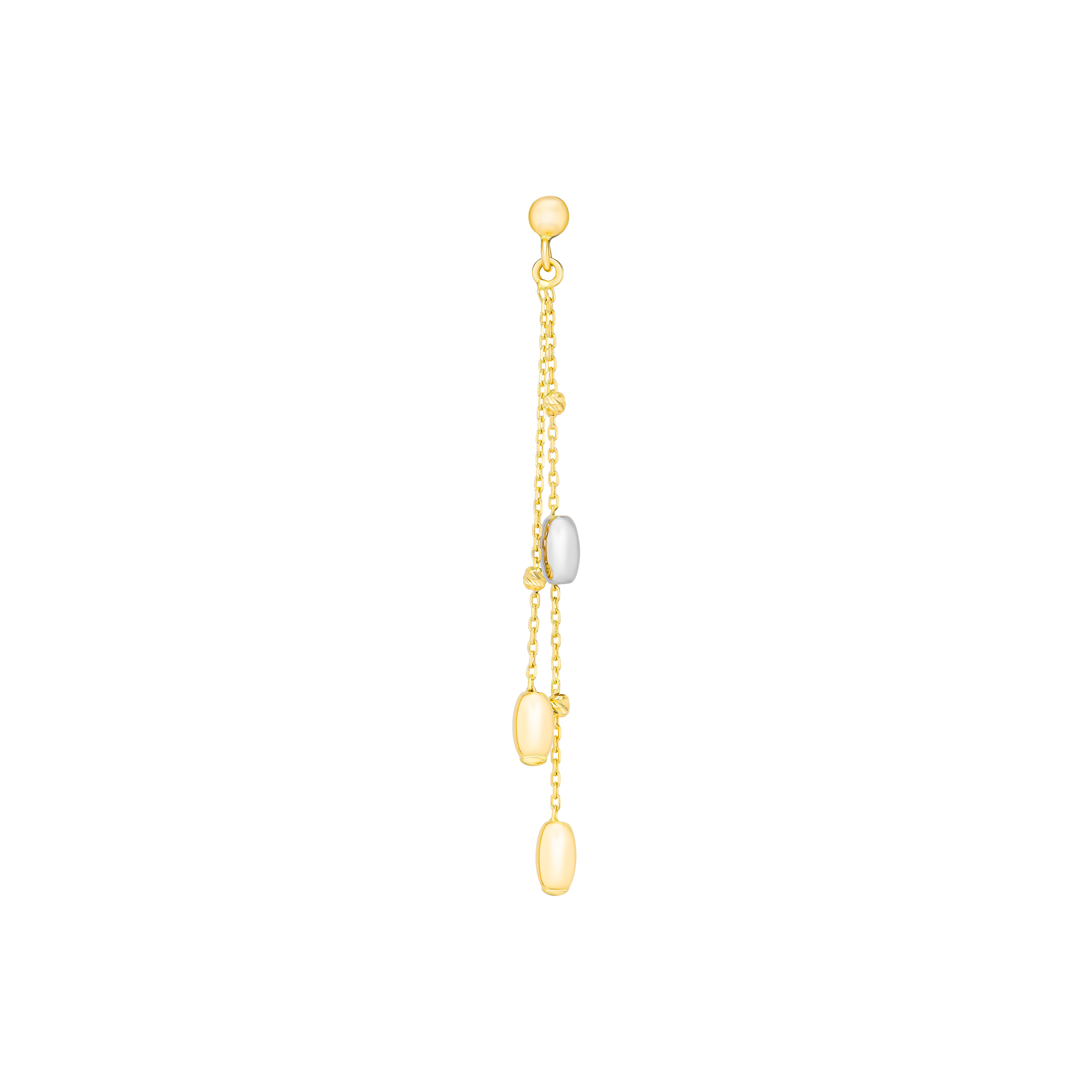 Prisma Oval Earring in 18K Gold