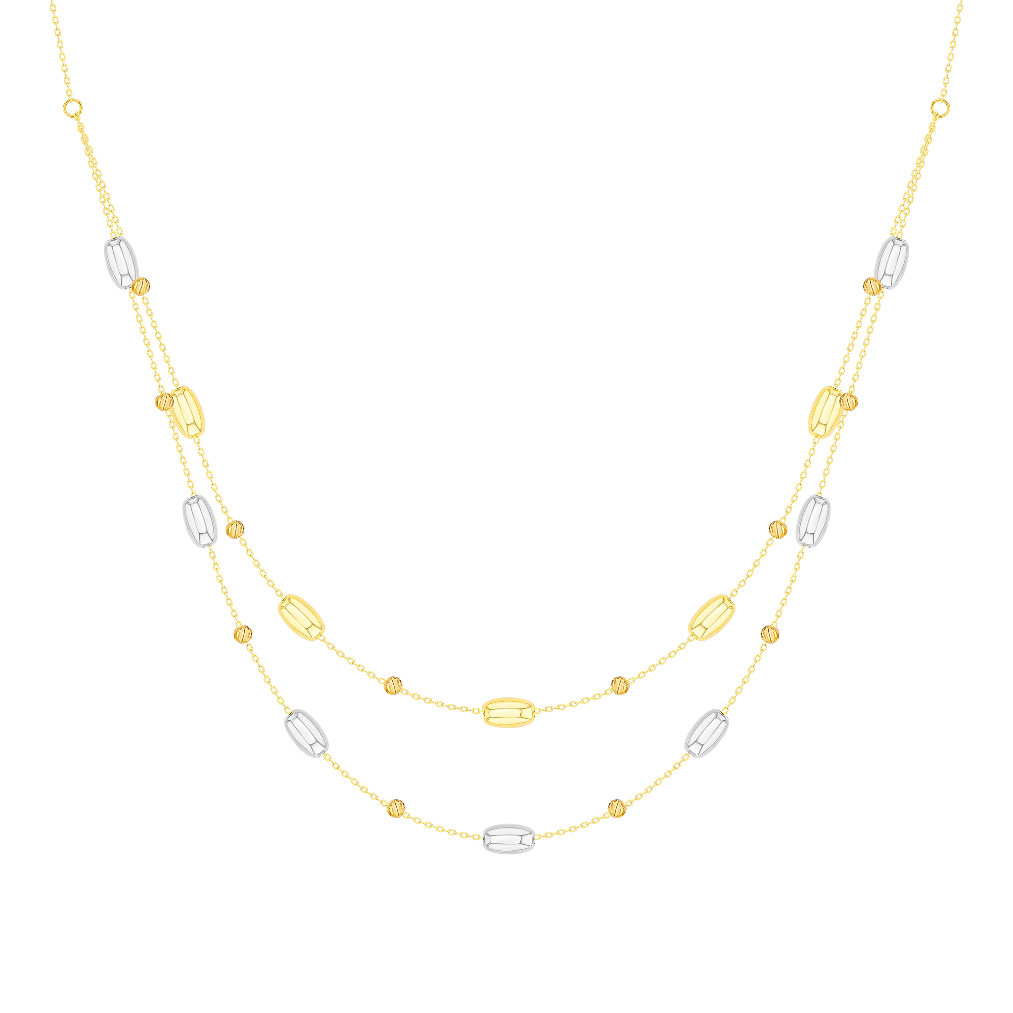 Prisma Oval Necklace in 18K Gold