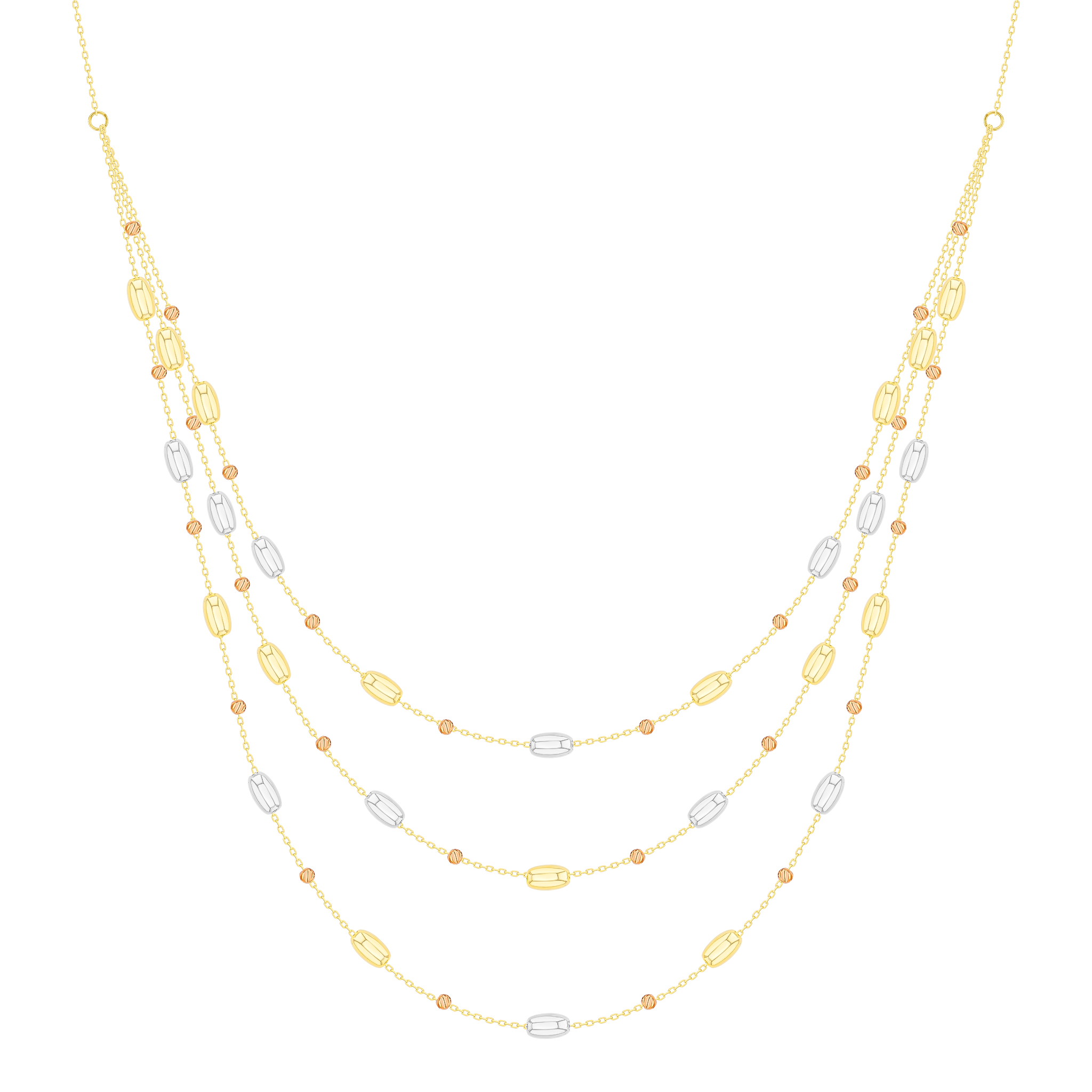 Prisma Oval Necklace in 18K Gold