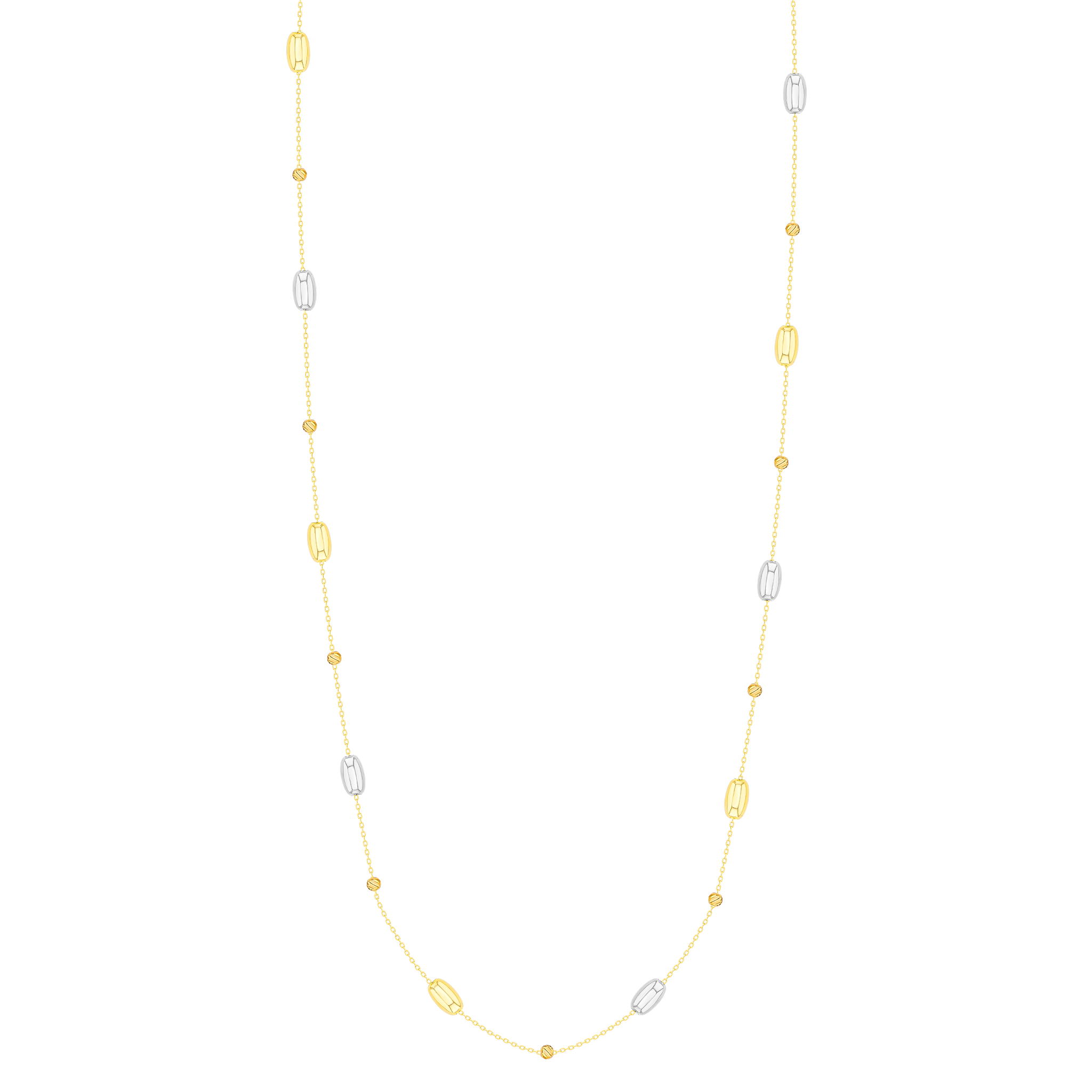 Prisma Oval Necklace in 18K Gold