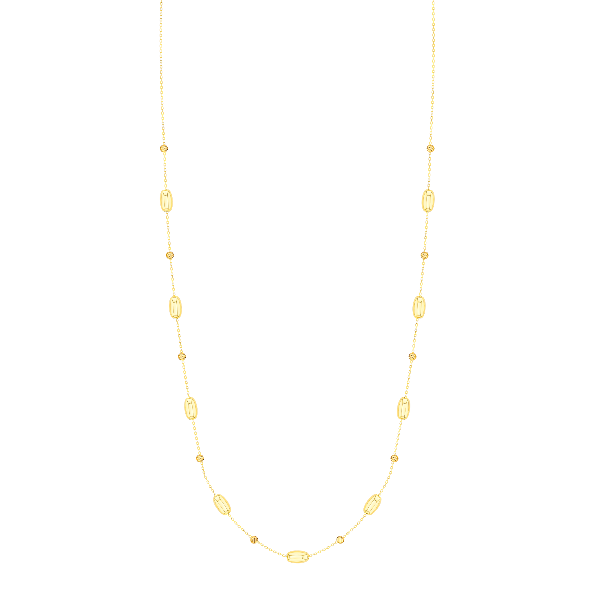 Prisma Oval Necklace in 18K Gold
