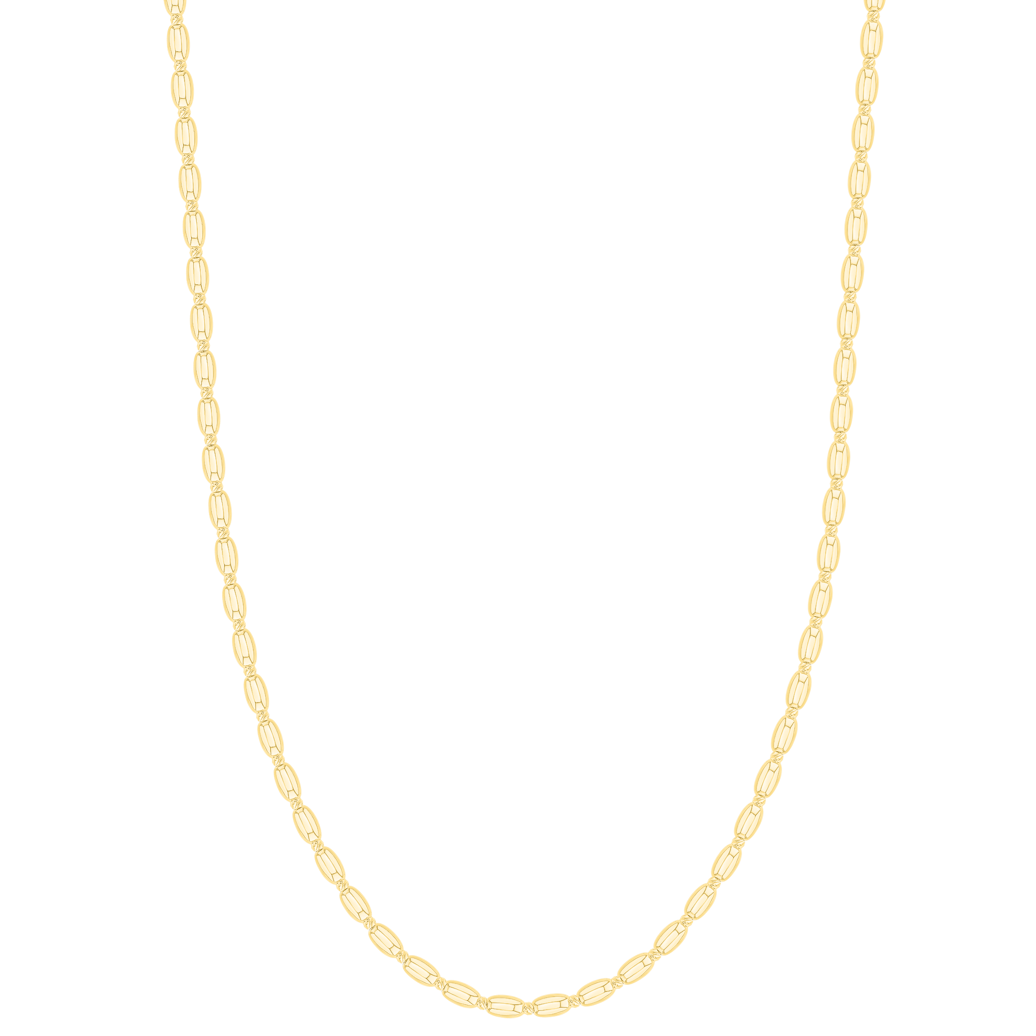 Prisma Oval Necklace in 18K Gold