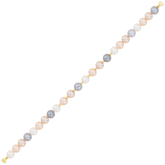 Kiku Mixed Pearl String Bracelet 