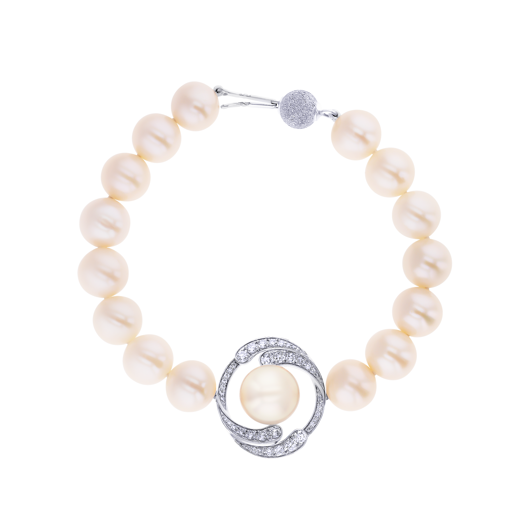 Orana Wave Australian Pearl Bracelet in 18K gold