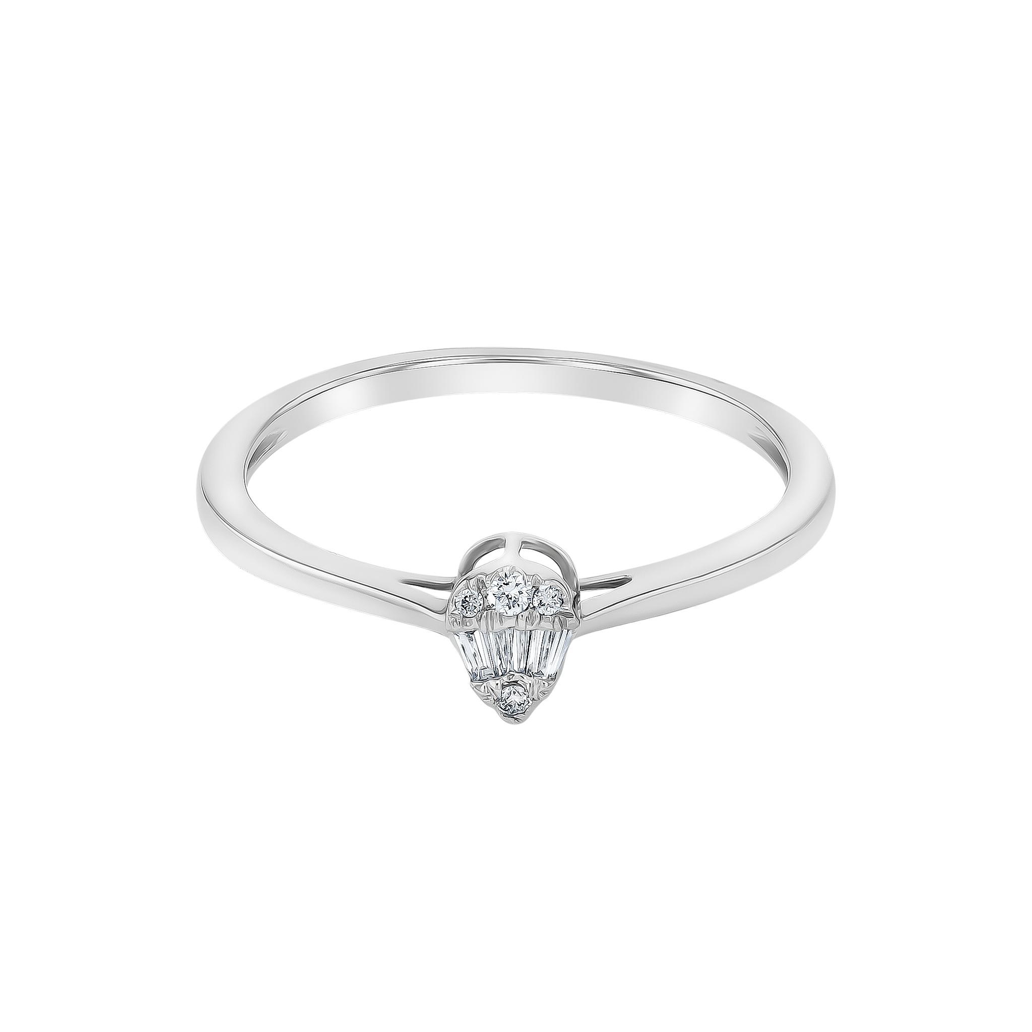 OneSixEight Pear Diamond Ring 18K White Gold
