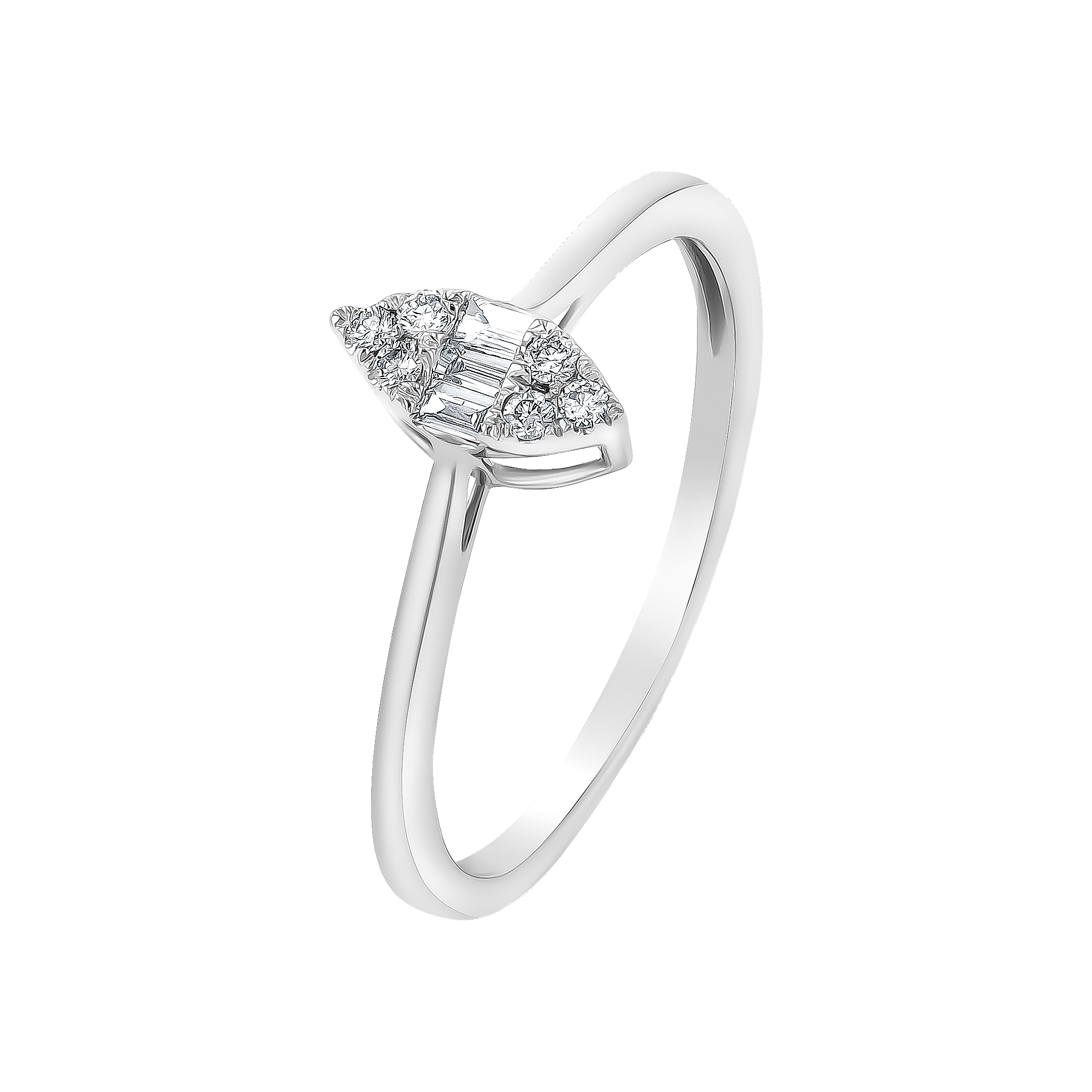 OneSixEight Marquise Diamond Ring 18K White Gold