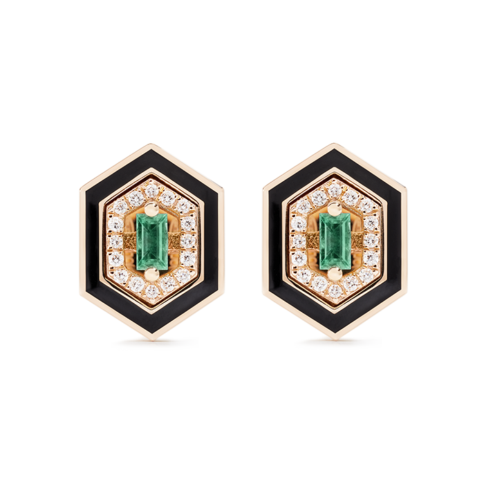 Djula Precieuse Hexagonal Earring