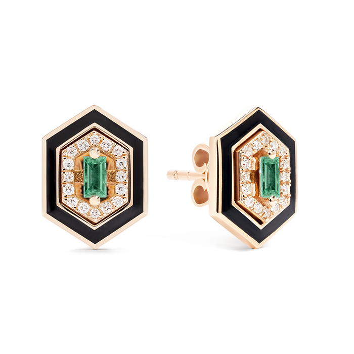 Djula Precieuse Hexagonal Earring