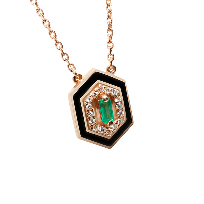 Djula Precieuse Hexagonal Necklace