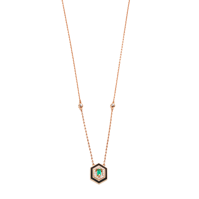 Djula Precieuse Hexagonal Necklace
