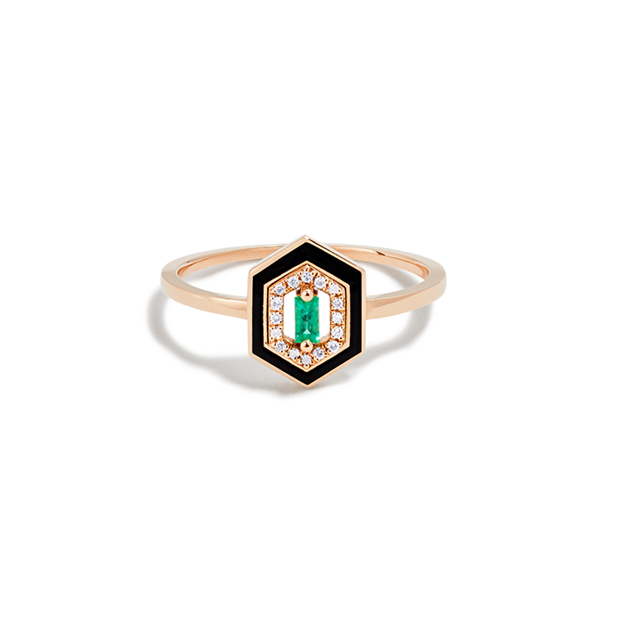 Djula Precieuse Hexagonal Ring