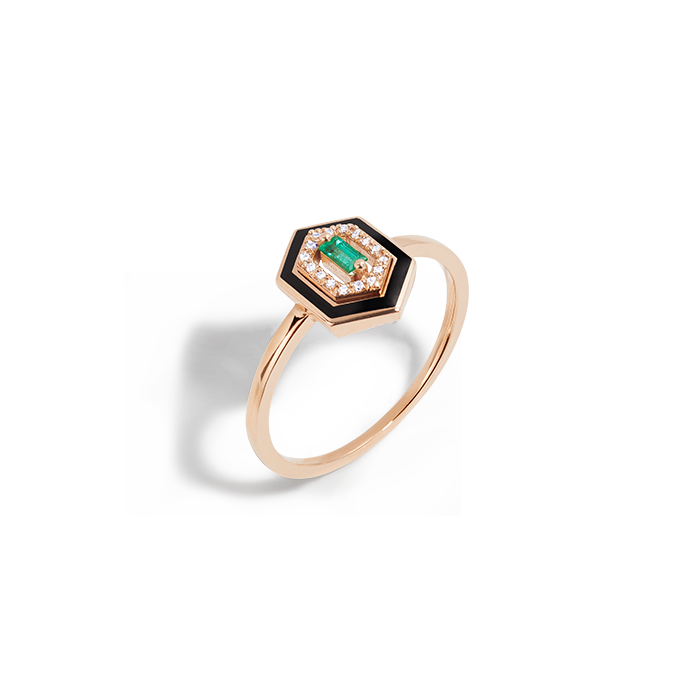 Djula Precieuse Hexagonal Ring