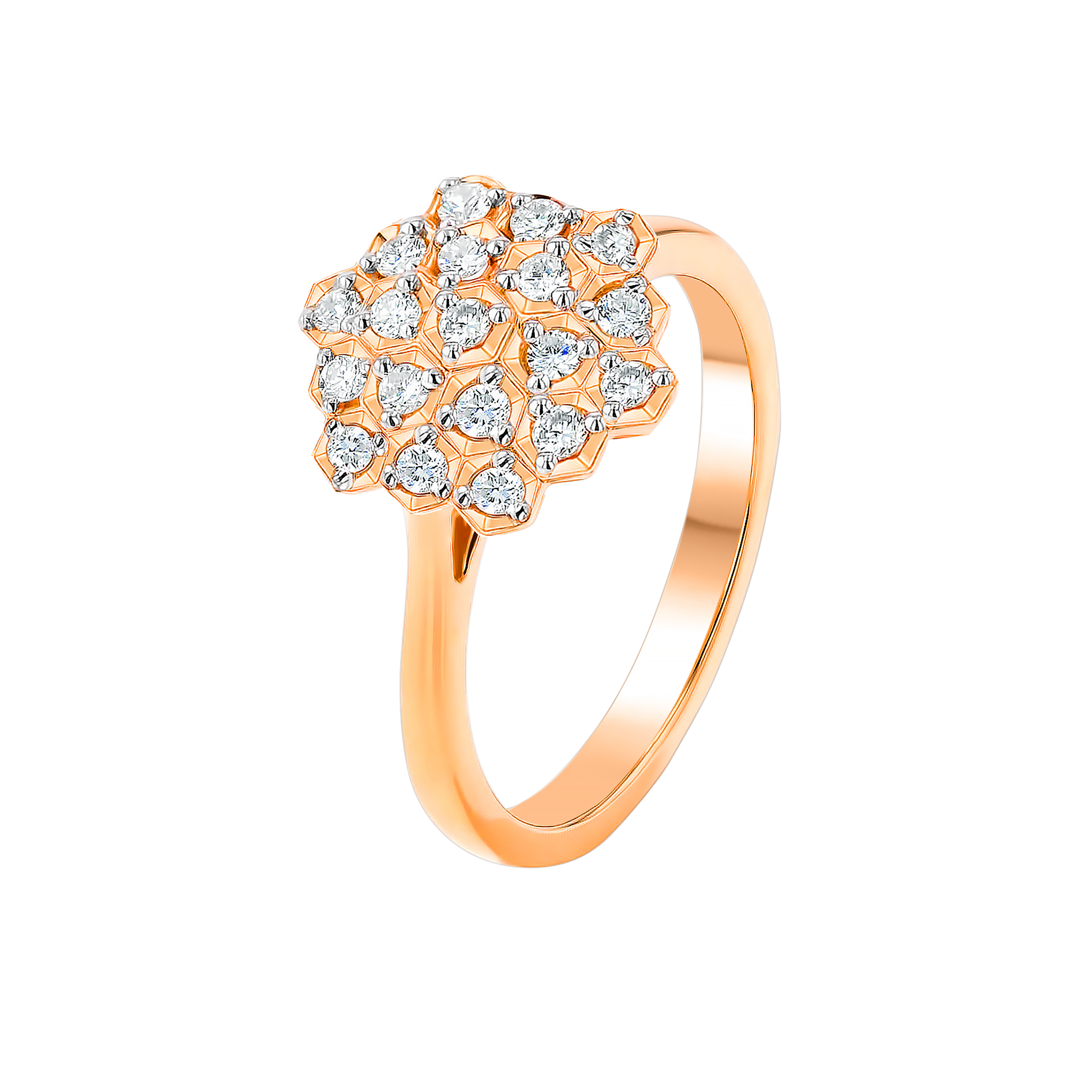 Pyramid Ring 18K Rose Gold 