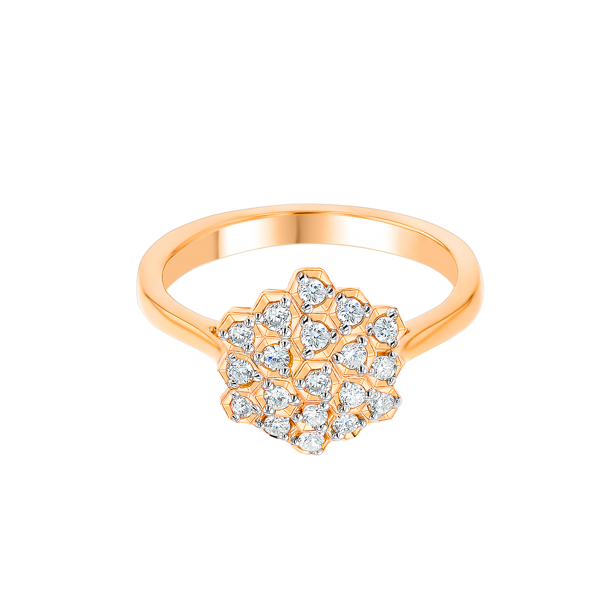 Pyramid Ring 18K Rose Gold 
