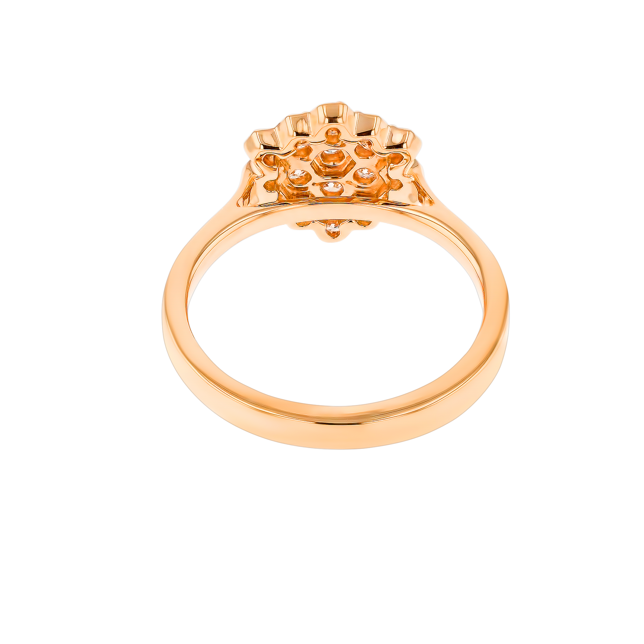 Pyramid Ring 18K Rose Gold 