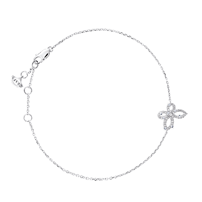 Graff Mini Butterfly Silhouette Diamond Bracelet