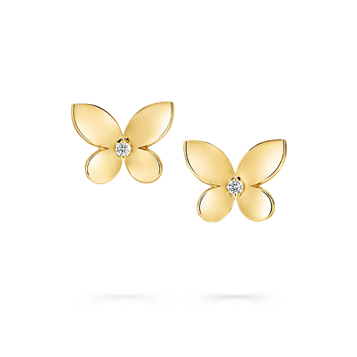 Graff Mini Butterfly Stud Earrings
