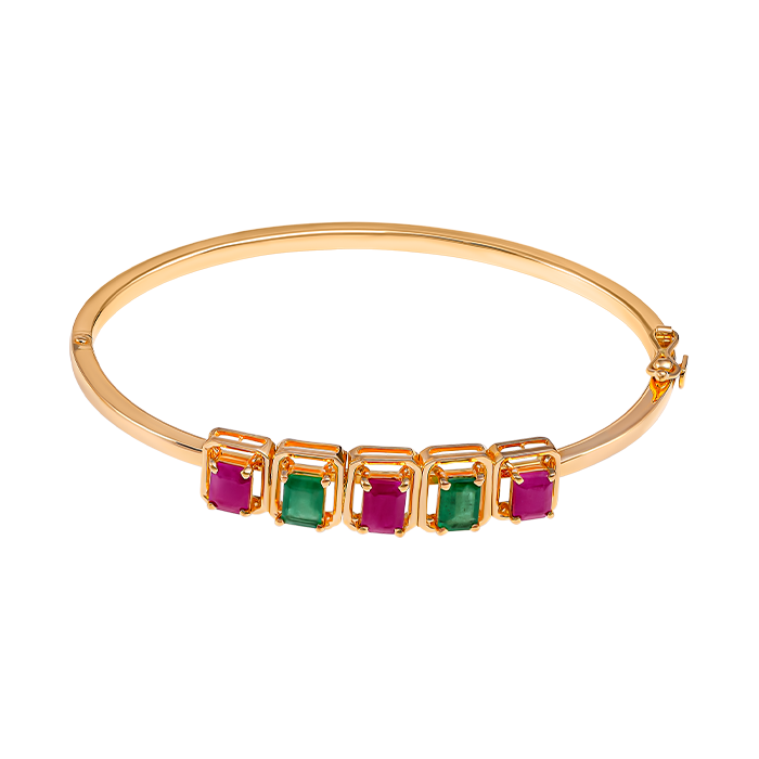 Rangoli Bangle in 22K Gold