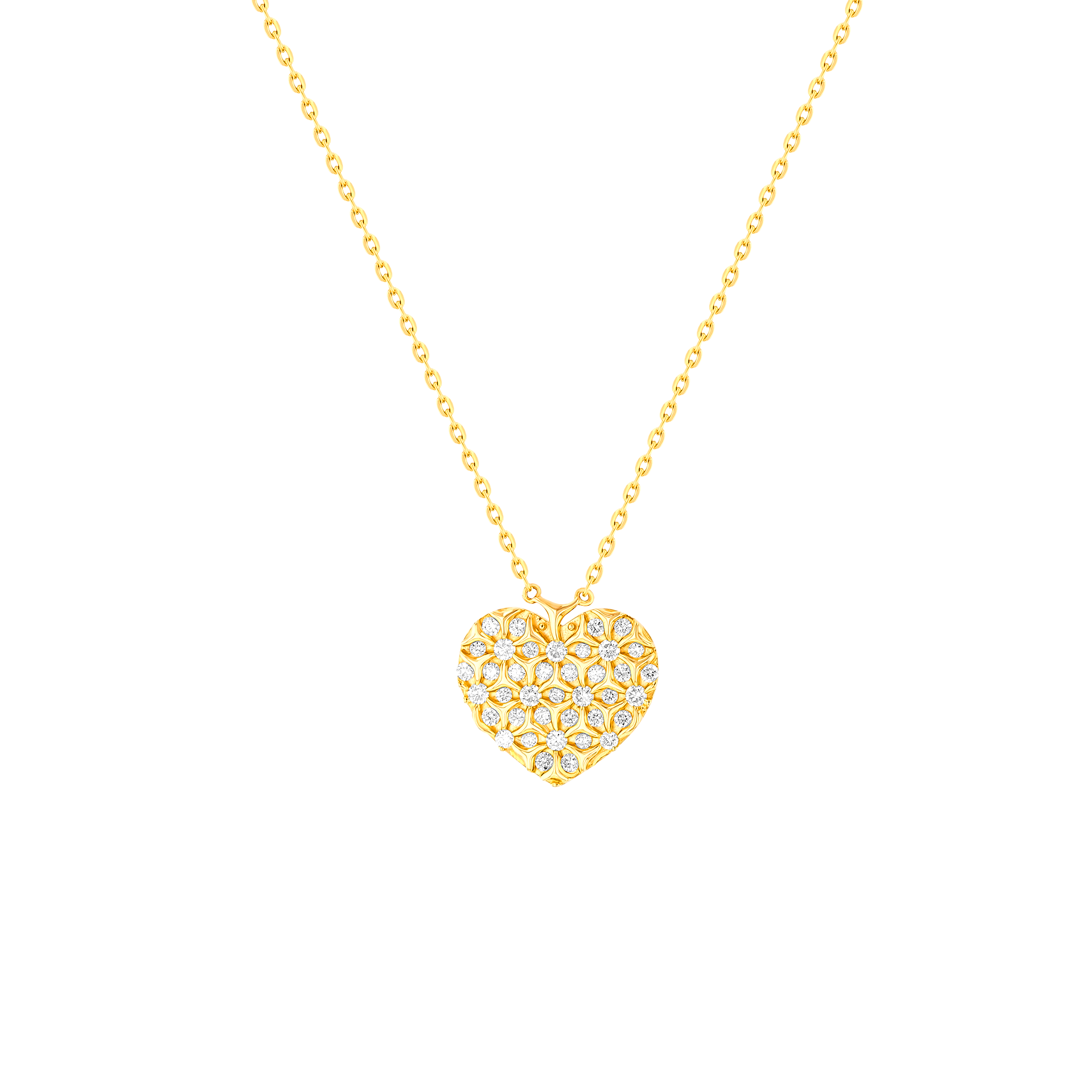 Damas Valentine's Day Collection Necklace In 18K Yellow Gold Featuring Diamonds