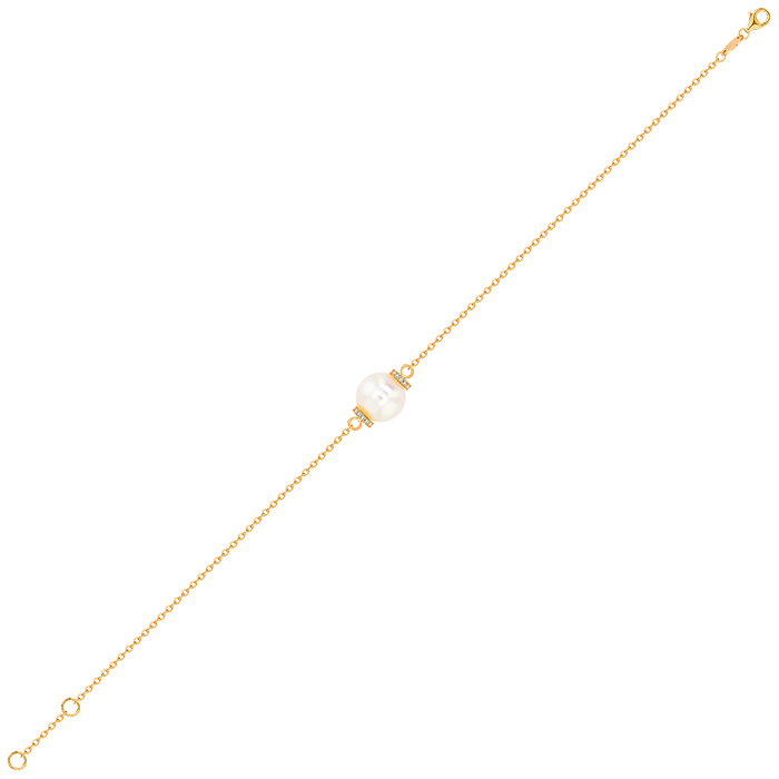 Kiku Trendy_Diamond Freshwater Pearl Bracelet