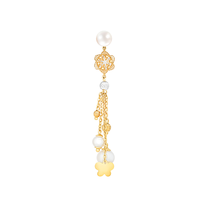 Kiku Trendy Freshwater Pearl Earrings