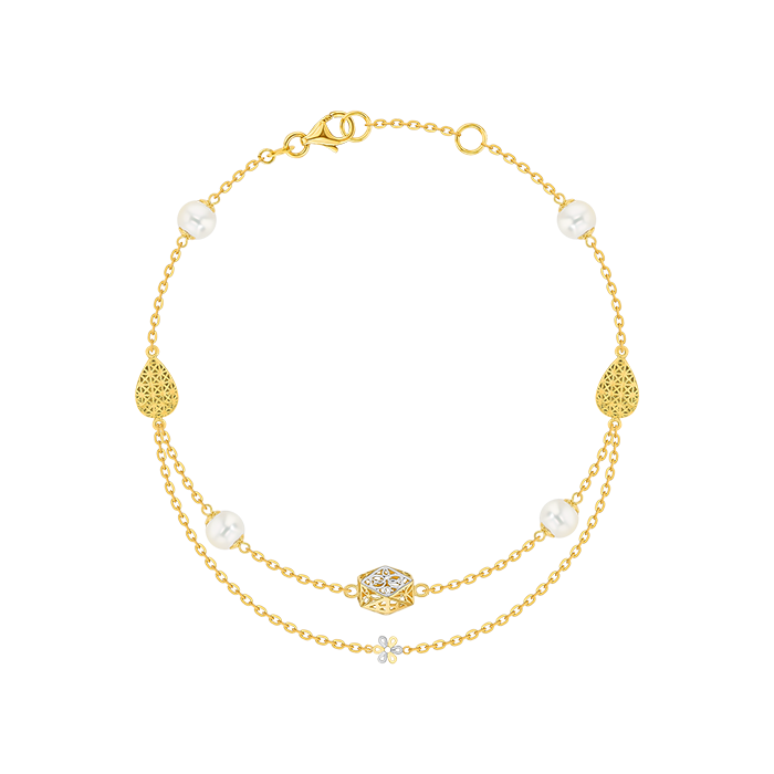 Kiku Trendy Freshwater Pearl Anklet