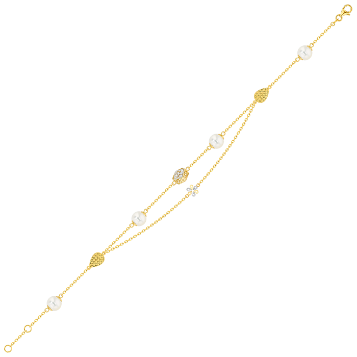 Kiku Trendy Freshwater Pearl Anklet