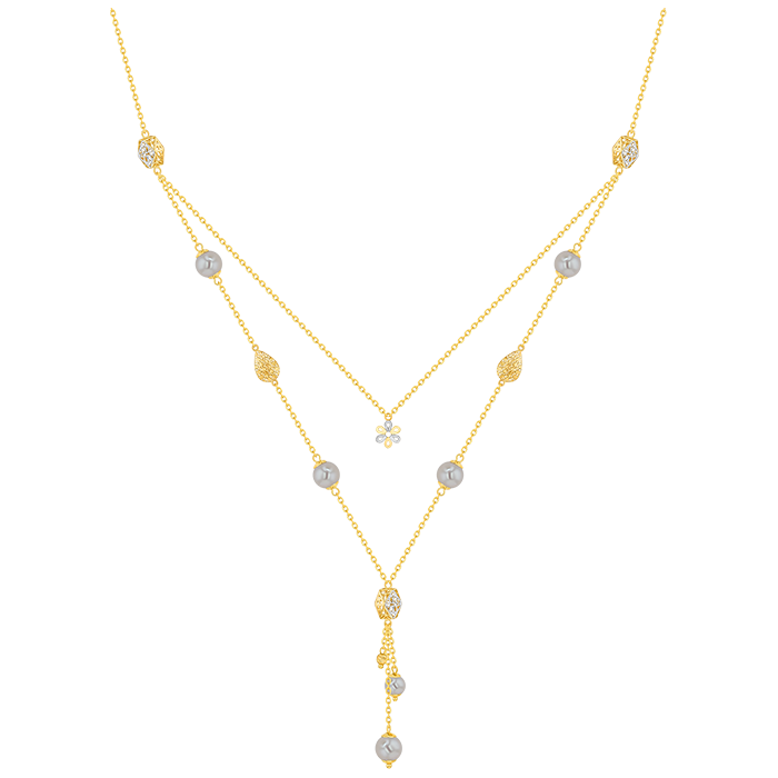 Kiku Trendy Freshwater Pearl Necklace